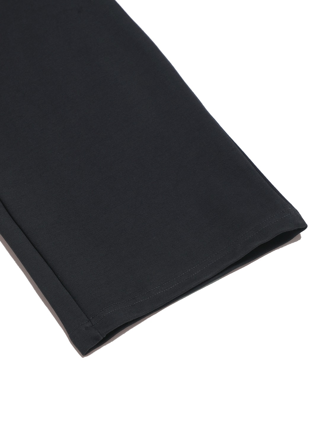 Women's Plus Size Dark Grey Color Elasticated High-Rise Trouser