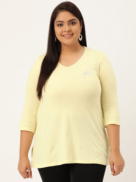 Womens pale yellow sales top