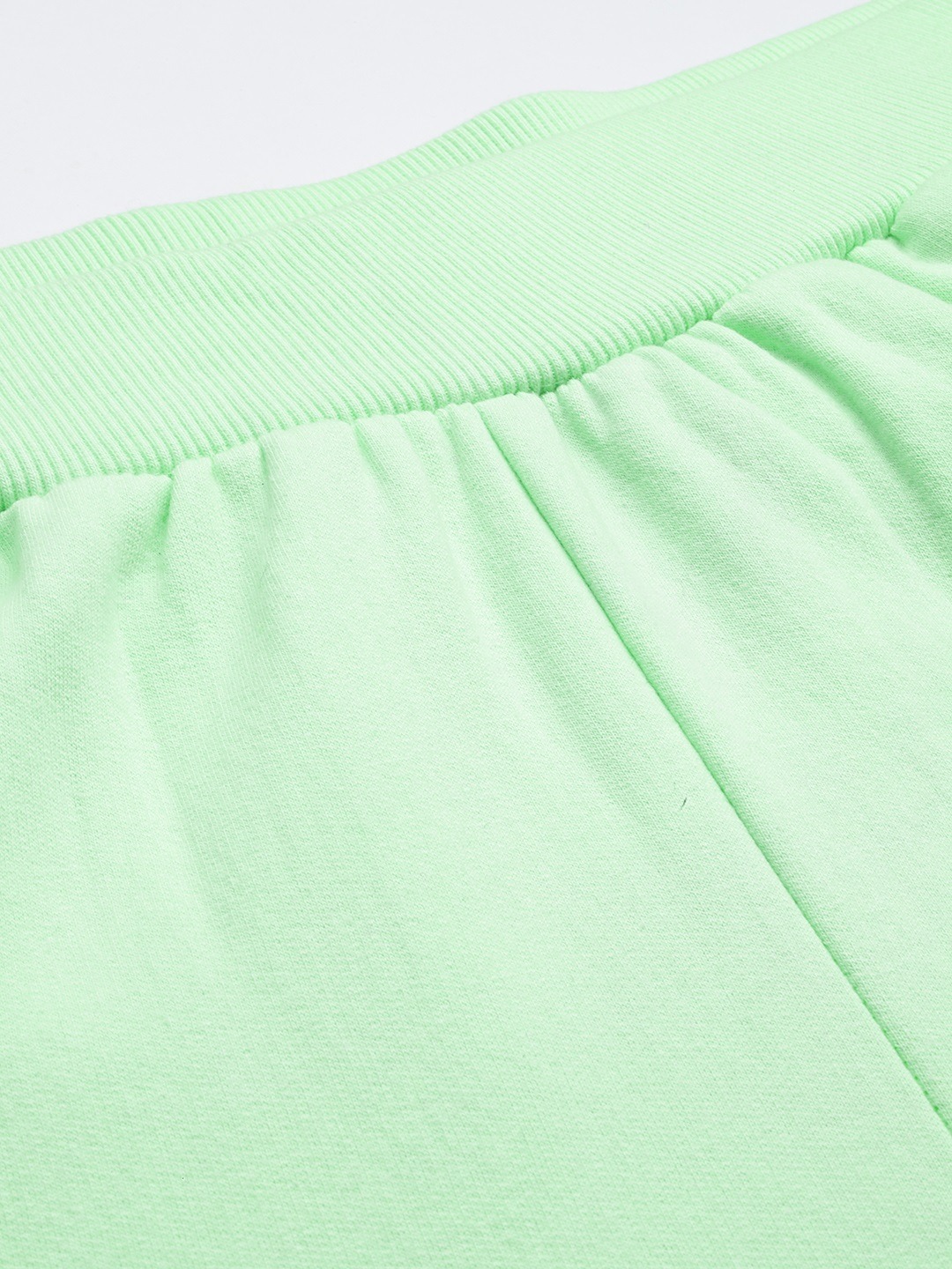 Women's Plus Size Sea Green Solid Color Winter Jogger
