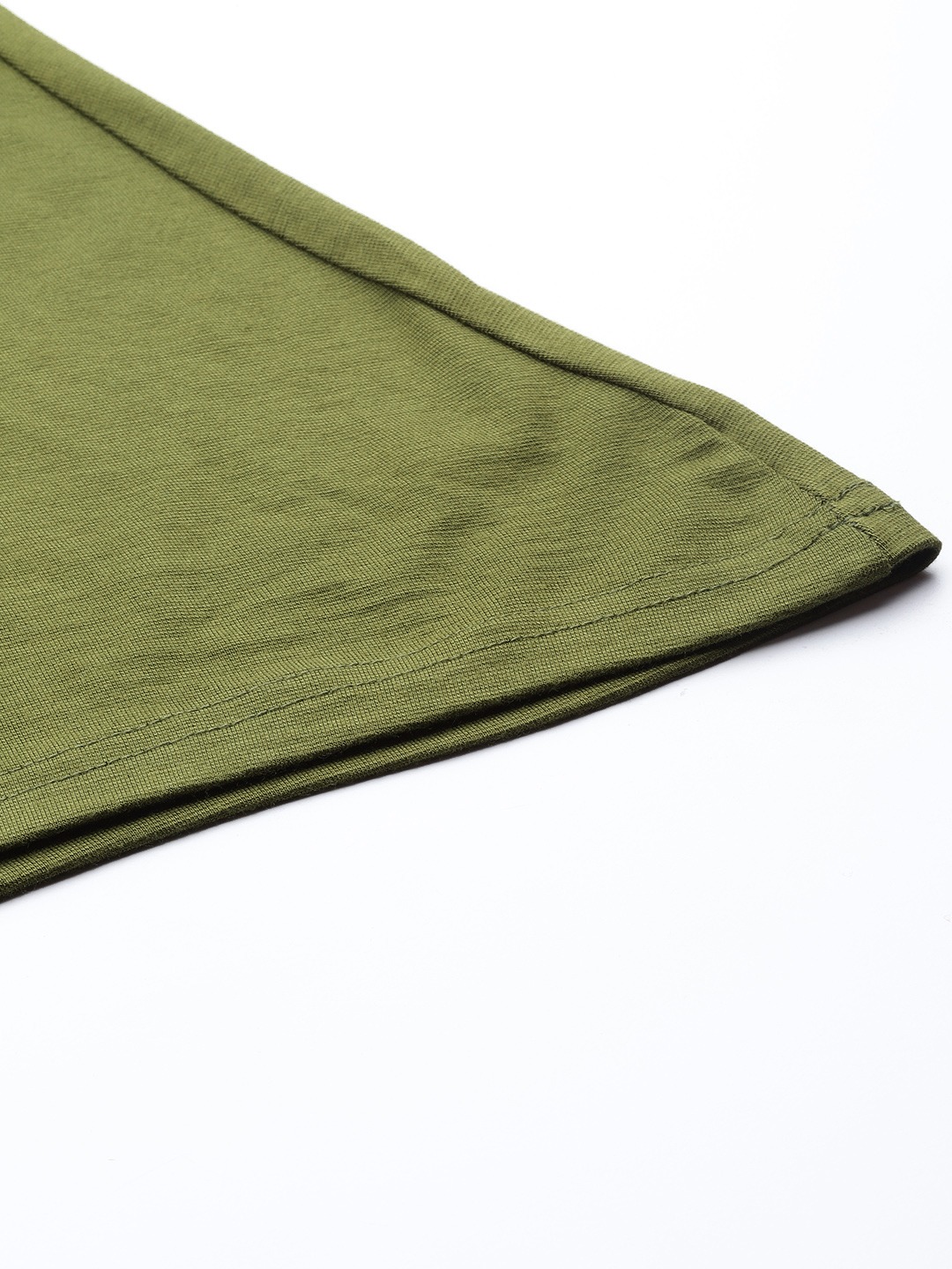 Women's Plus Size Olive Green Solid Color Knitted Flared Palazzo