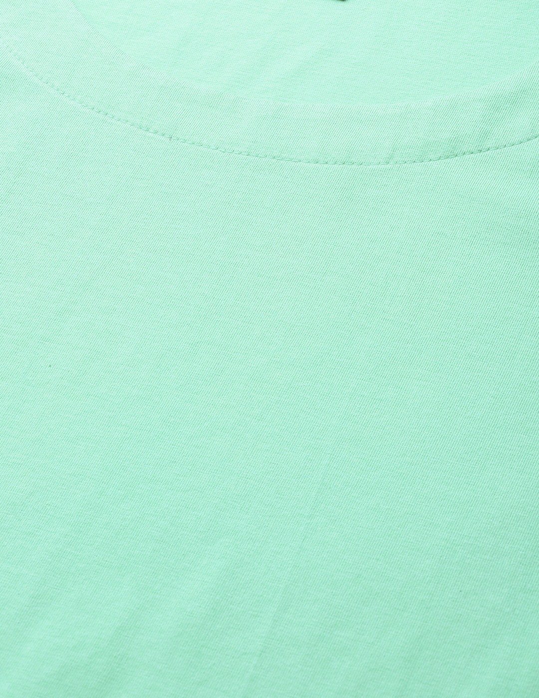 Women's Plus Size Sea Green Pure Cotton Solid Dress