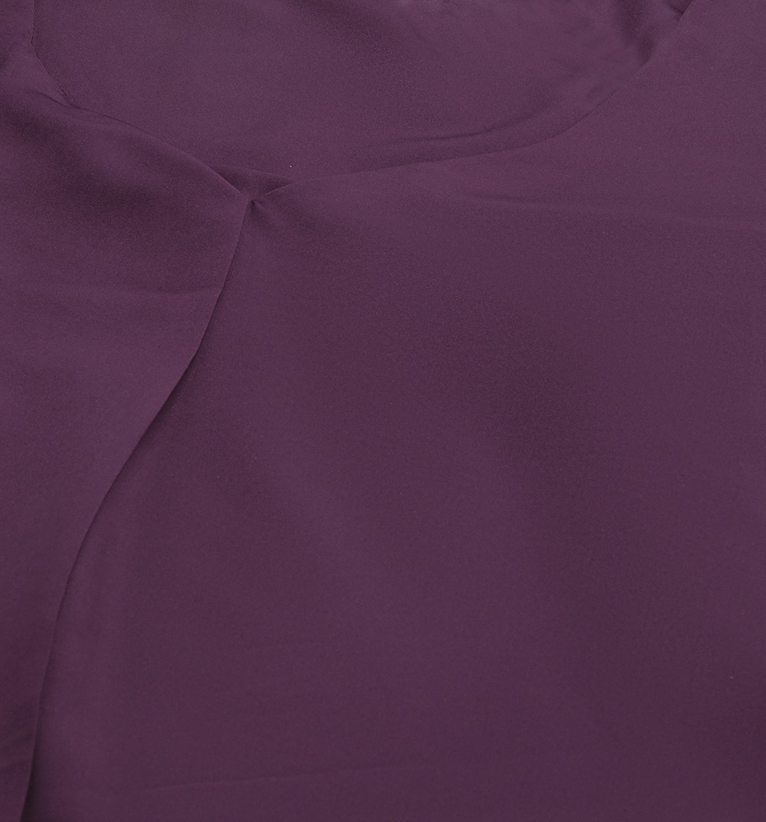 Women's Plus Size Purple Solid Color Ruffles Regular Top