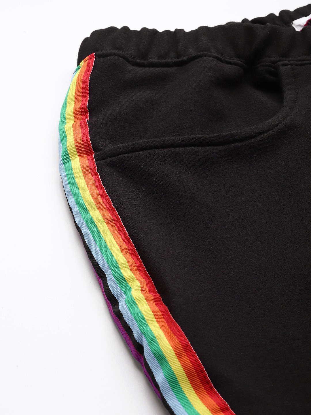 Women's Plus Size Black Solid Color Straight Fit Trouser