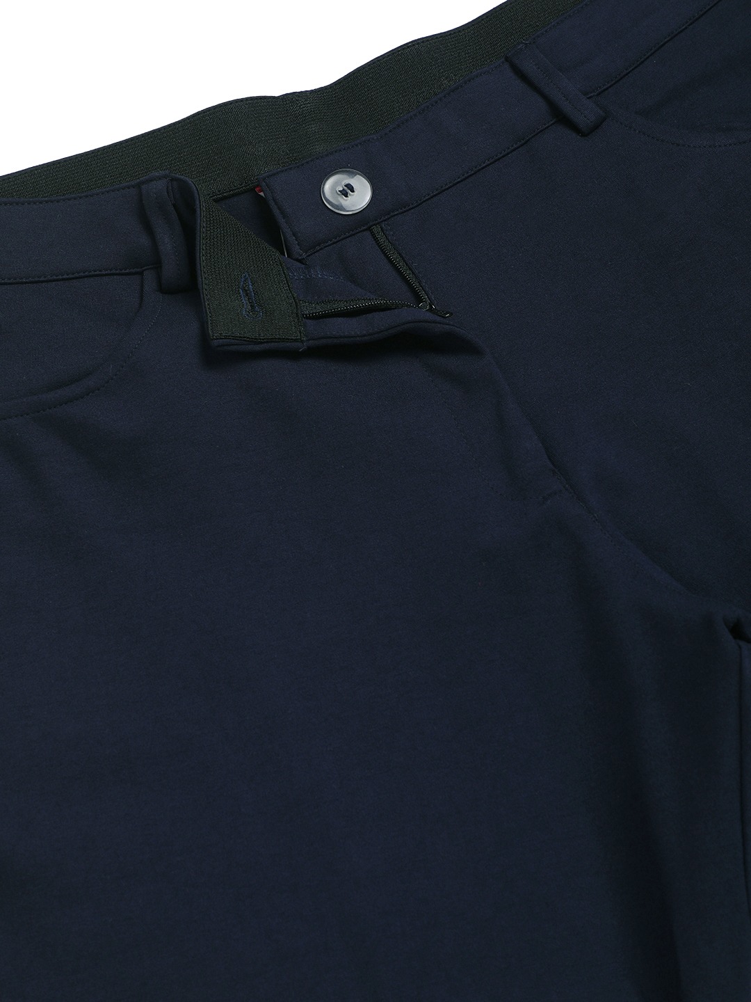Women's Plus Size Navy Color Straight Fit Trouser