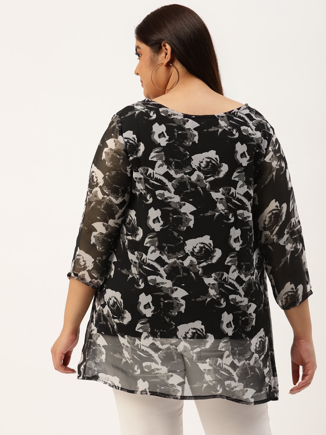 Women's Plus Size Black & Off