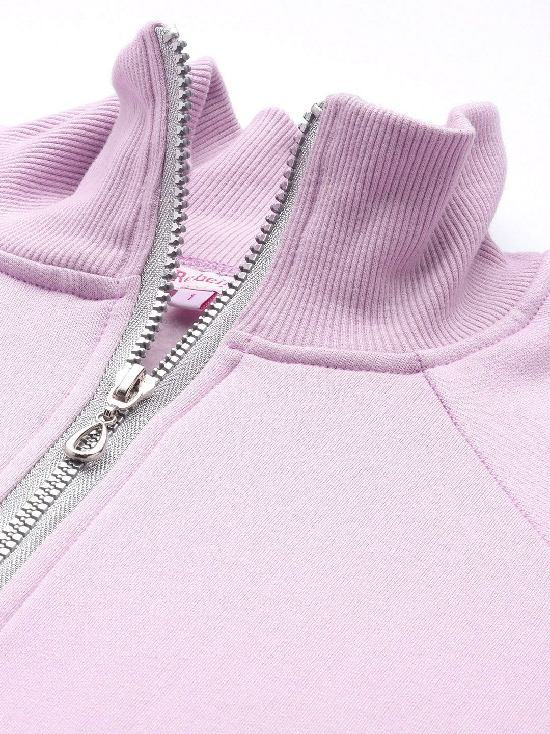 Women's Plus Size Lilac Solid Color Longline Sporty Winter Jacket