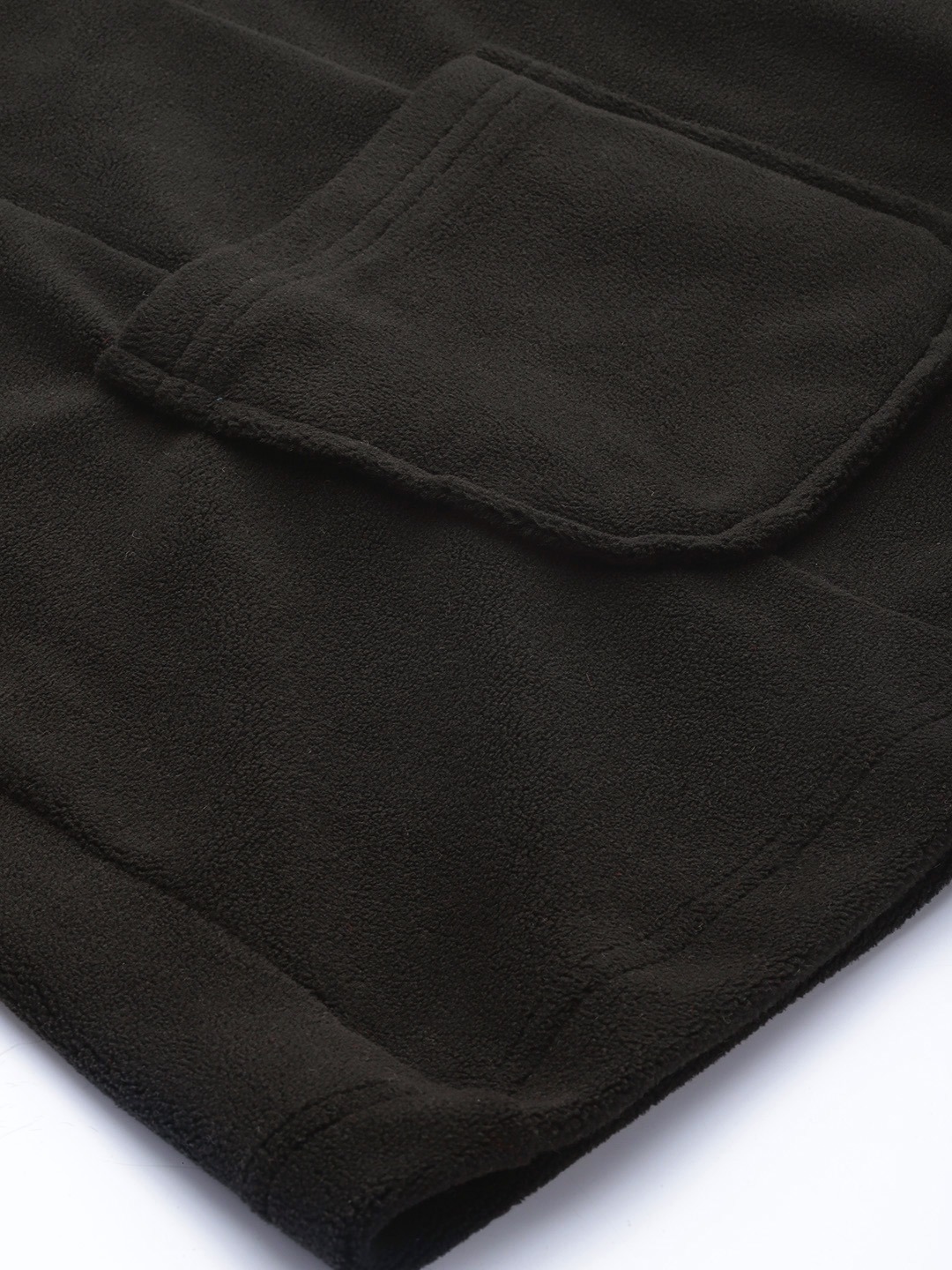 Women's Plus Size Black Solid Color Tailored Knitted Jacket