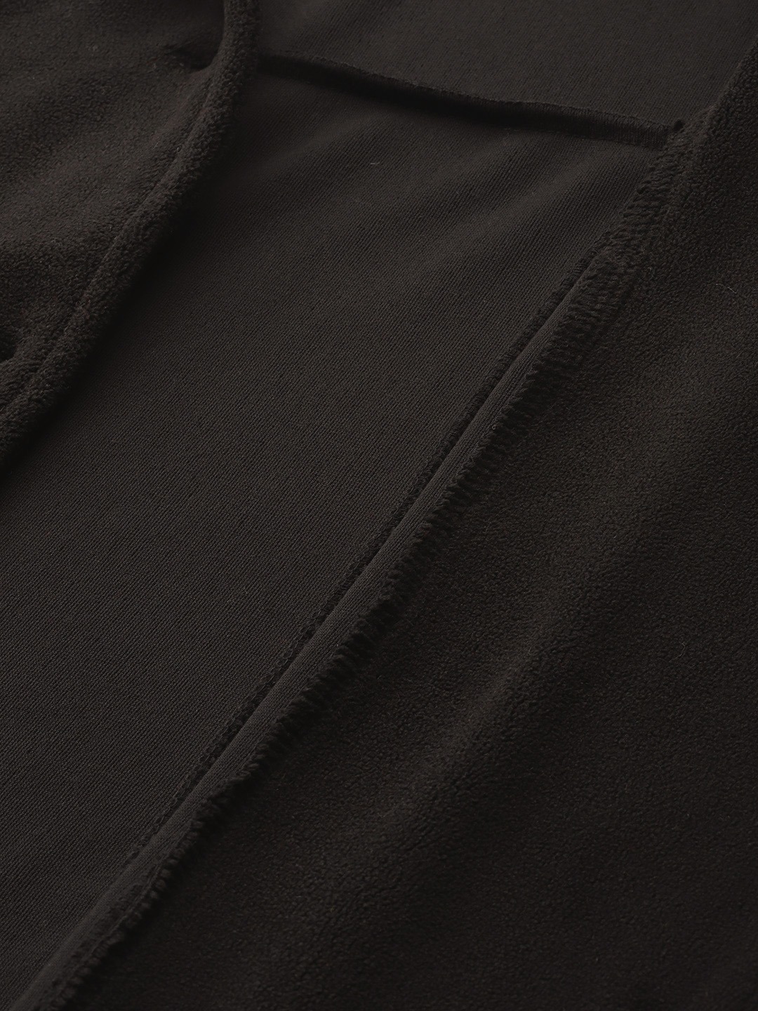 Women's Plus Size Black Solid Color Tailored Knitted Jacket