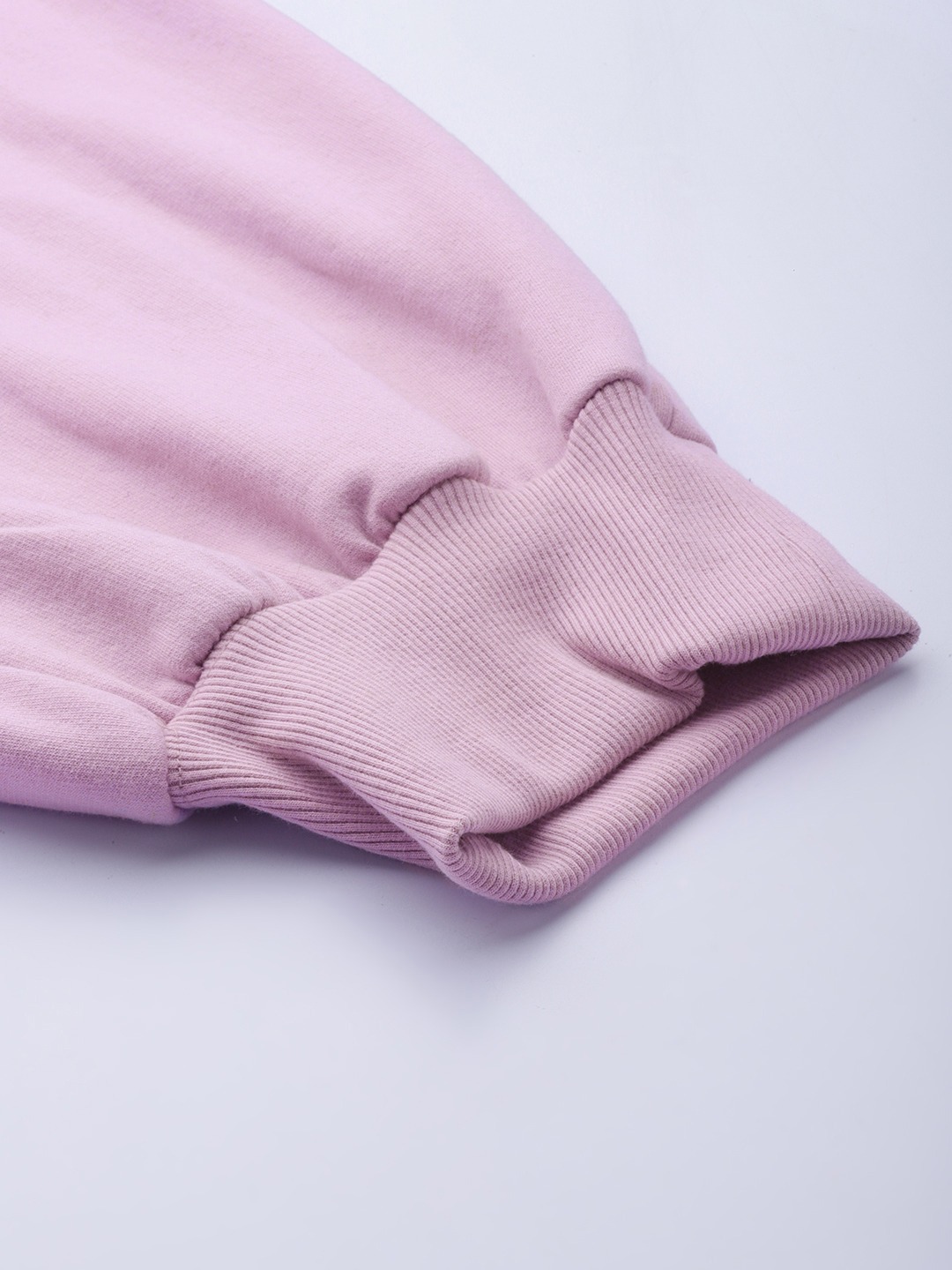 Women's Plus Size Lilac Solid Color Tapered Winter Jogger