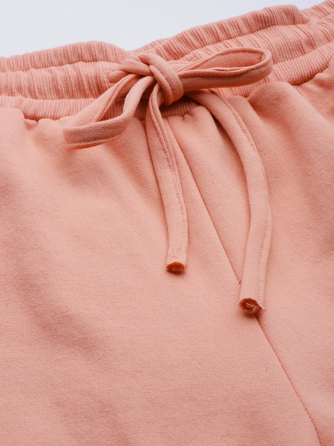 Women's Plus Size Pink Solid Color Tapered Winter Jogger