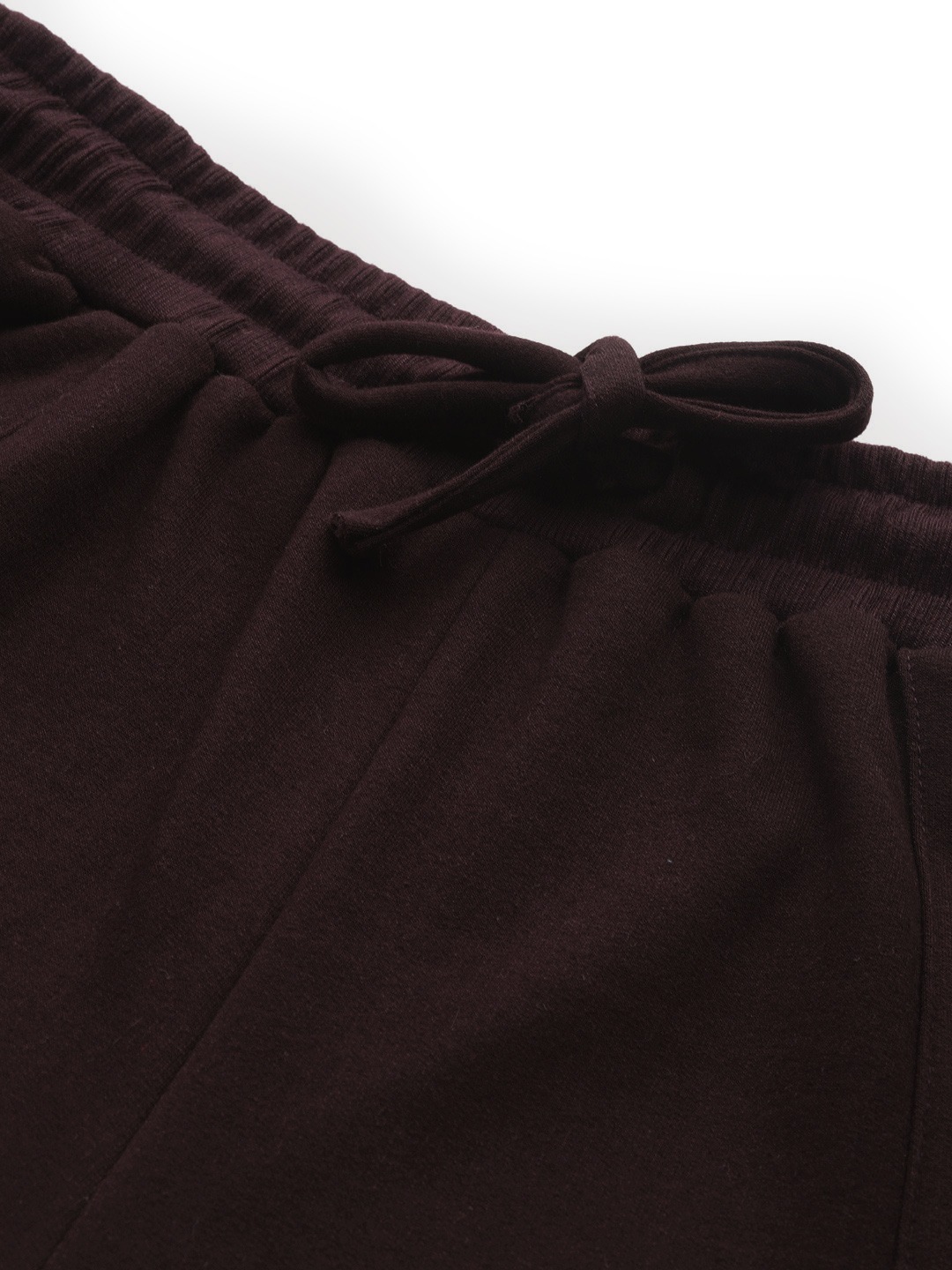 Women's Plus Size Plum Solid Color Tapered Winter Jogger