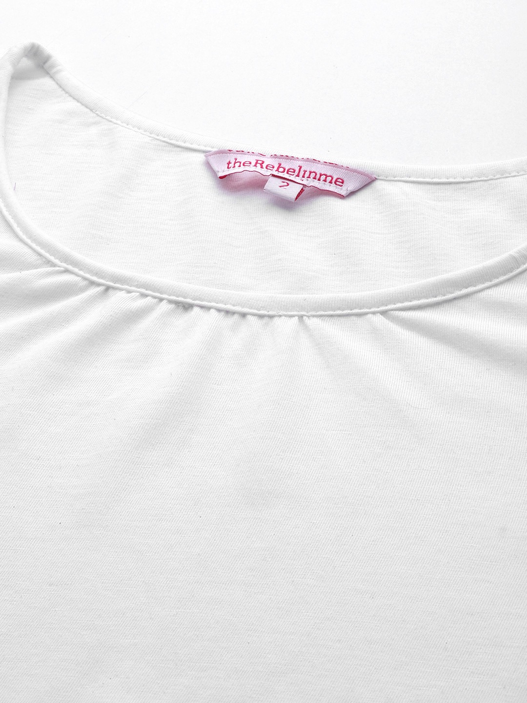Women's Plus Size White Colourblocked A-Line Midi Cotton Dress