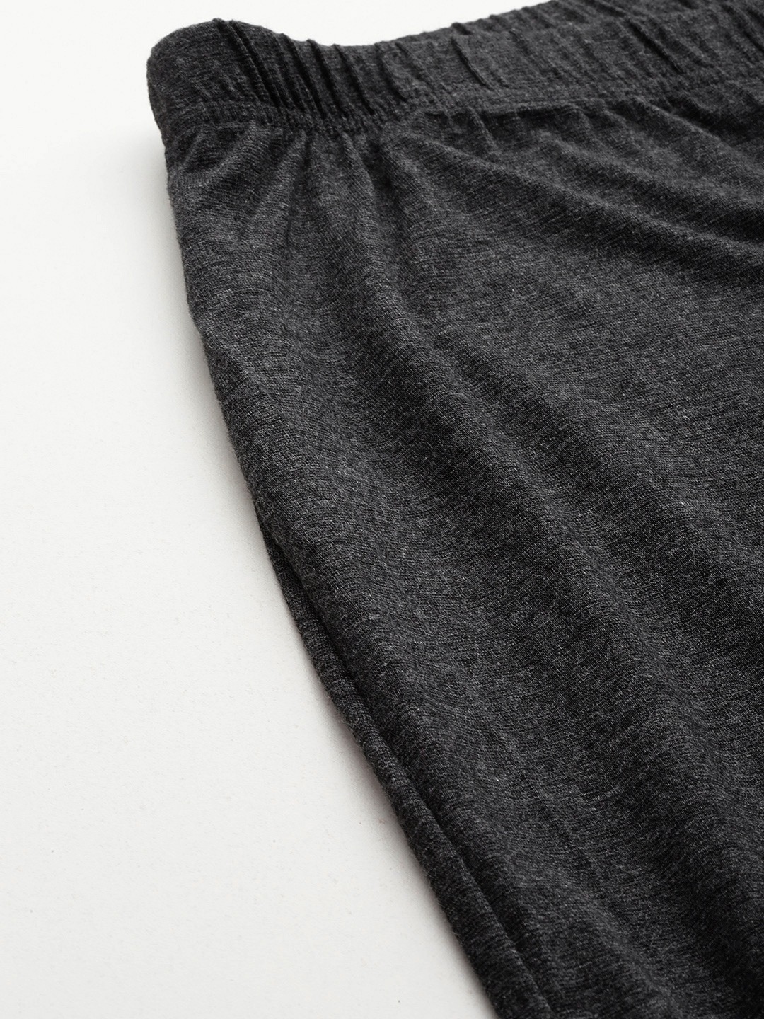 Women's Plus Size Charcoal Grey Solid Color Top With Palazoos Set