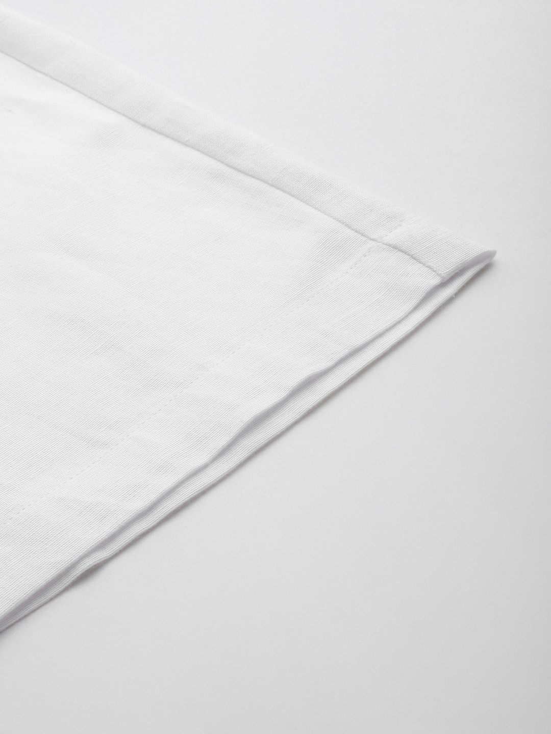 Women's Plus Size White Solid Color Linen Trouser