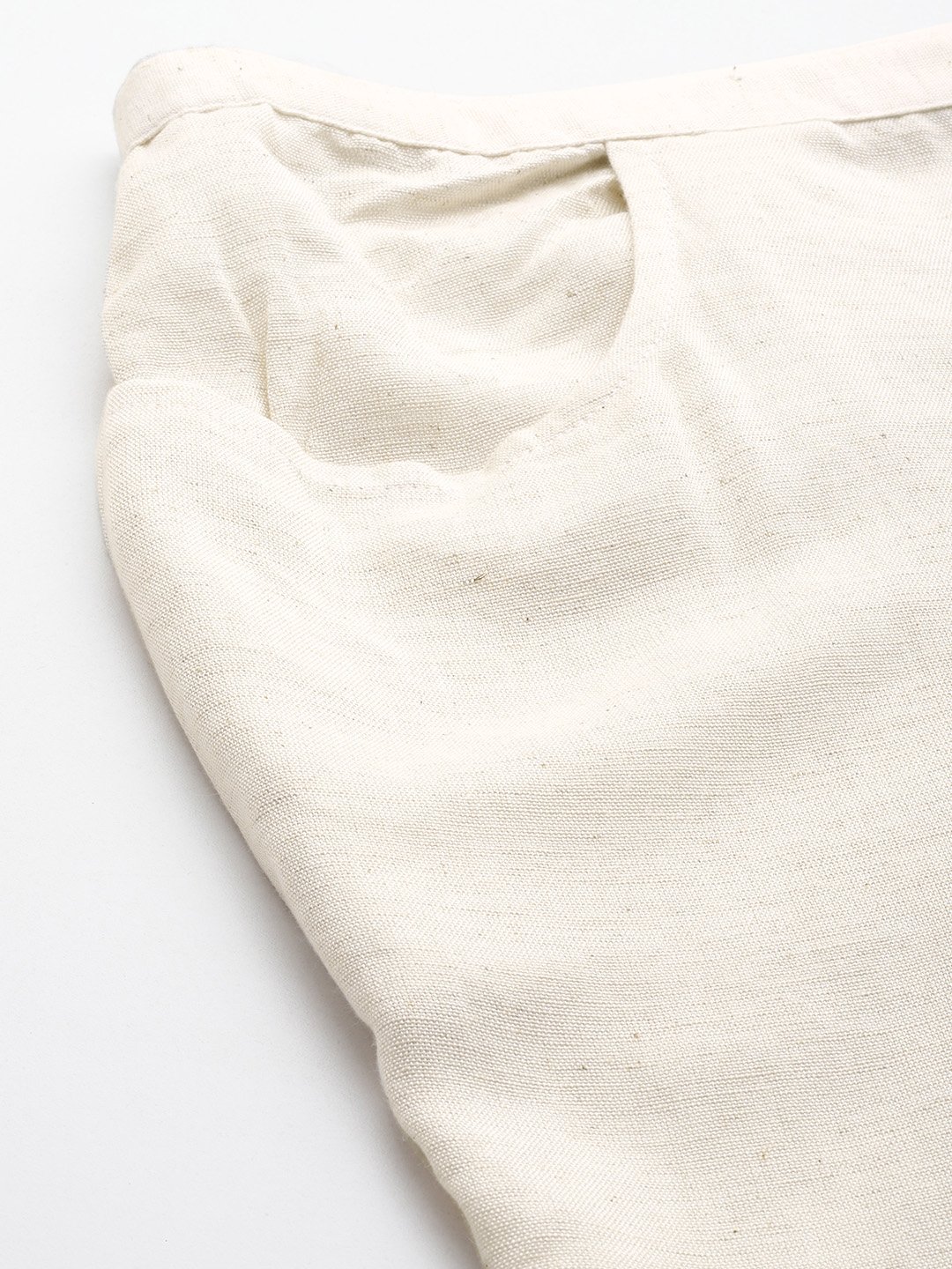 Women's Plus Size Natural Solid Color Tapered Trouser Linen Trouser