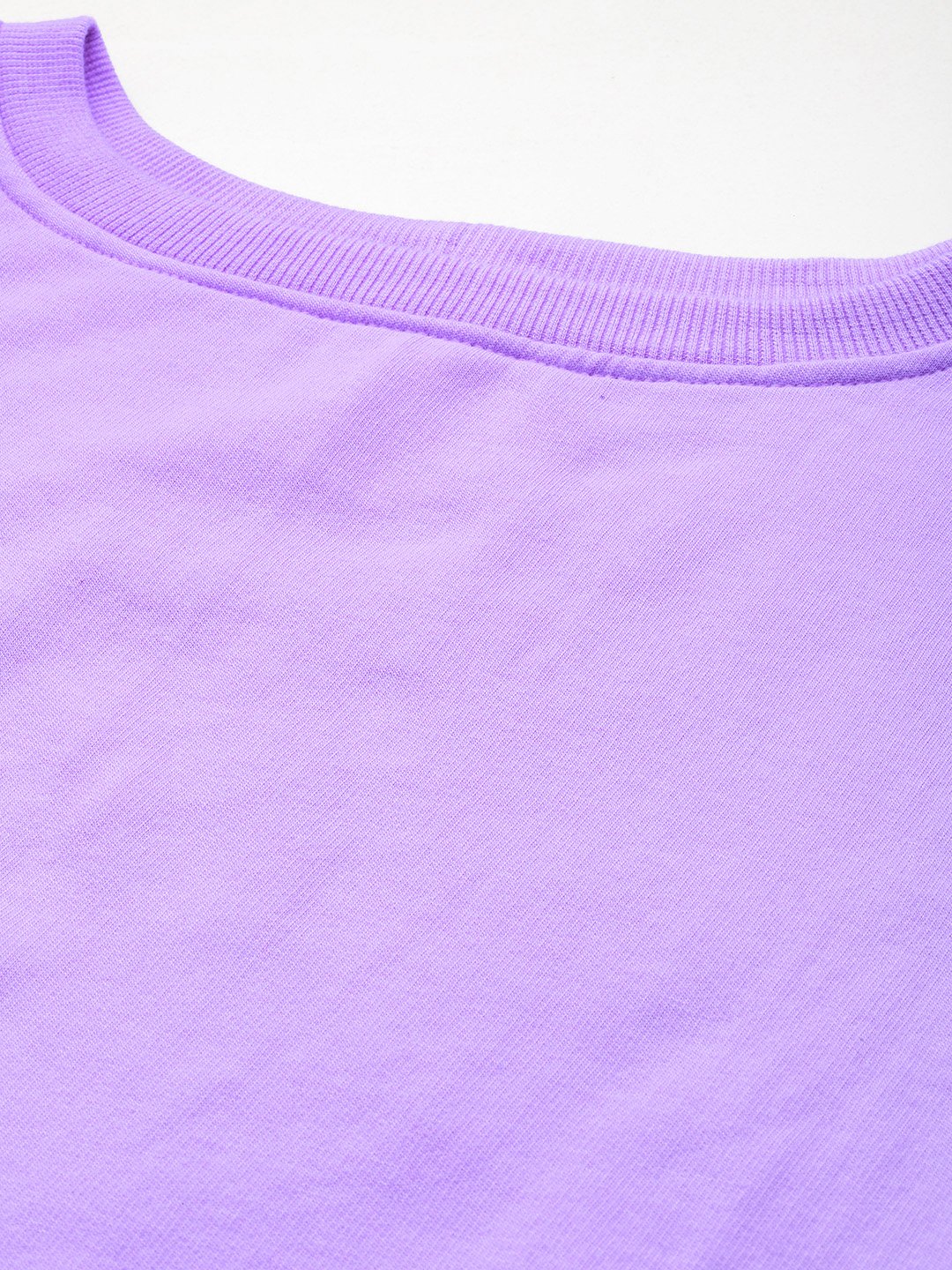 Women's Plus Size Lilac Solid Color Plain Sweatshirt With Trouser