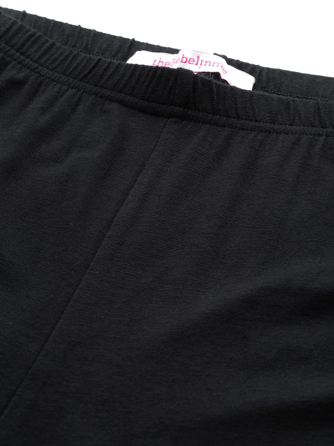 Women's Plus Size Black Solid Color Flared Knitted Palazzos