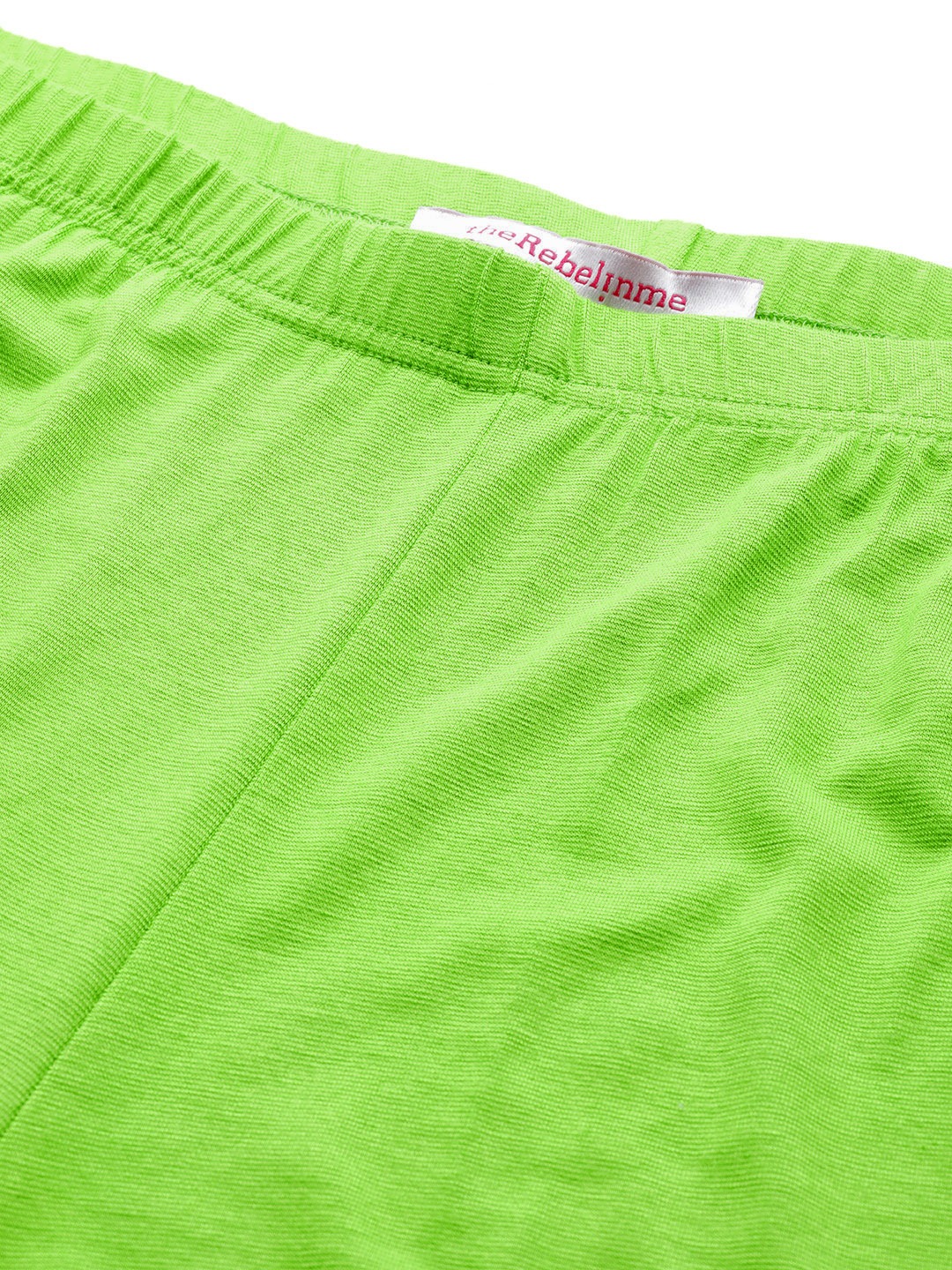 Women's Plus Size Bright Green Solid Color Flared Knitted Palazzos
