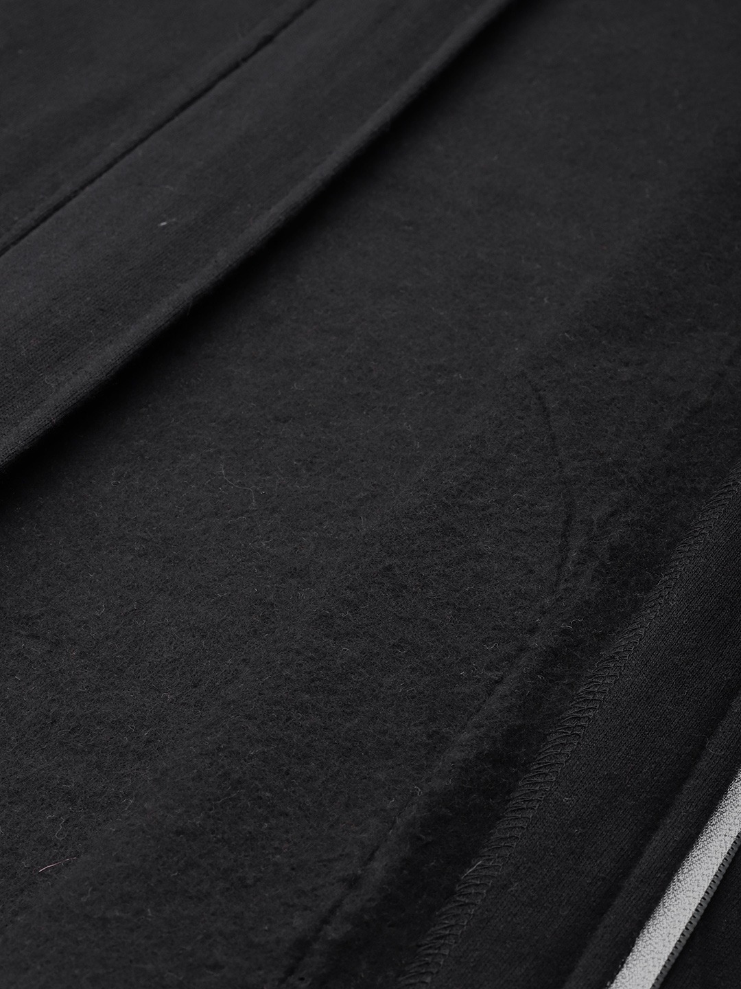 Women's Plus Size Black Solid Color Winter Fleece Jacket