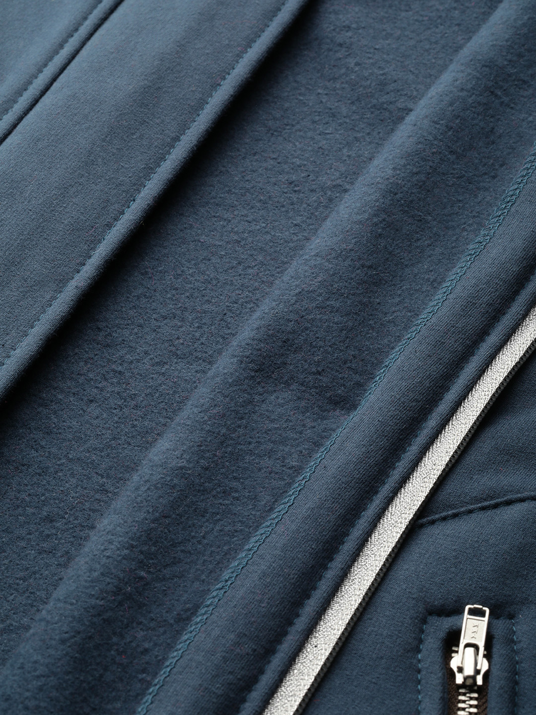 Women's Plus Size Teal Solid Color Winter Fleece Jacket