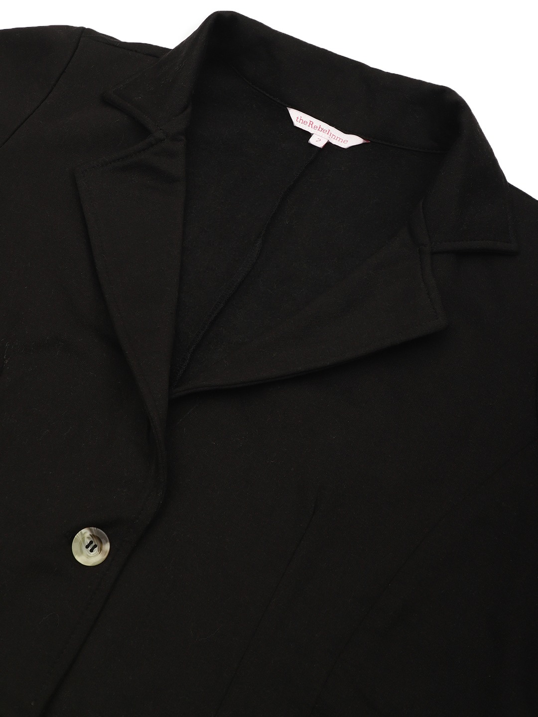 Women's Plus Size Black & Bright Green Color Block Knitted Jacket