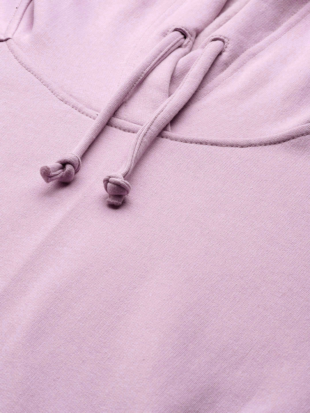 Women's Plus Size Lilac solid color knitted sweatshirt