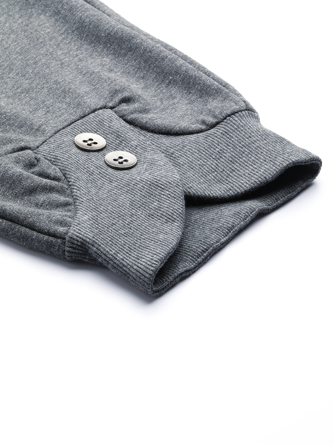 Women's Plus Size Charcoal Grey Solid Color Knitted Winter Trouser