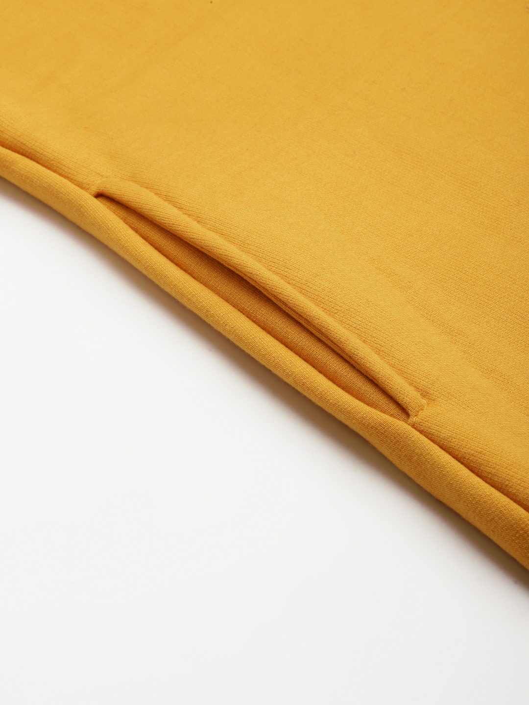 theRebelinme Plus Women's Mustard solid color knitted Fleece sweatshirt