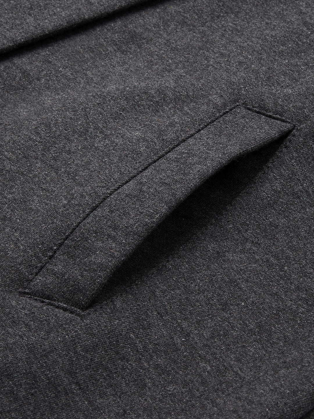 Women's Plus Size Charcoal Grey Solid Color Fleece Winter Tailored Jacket