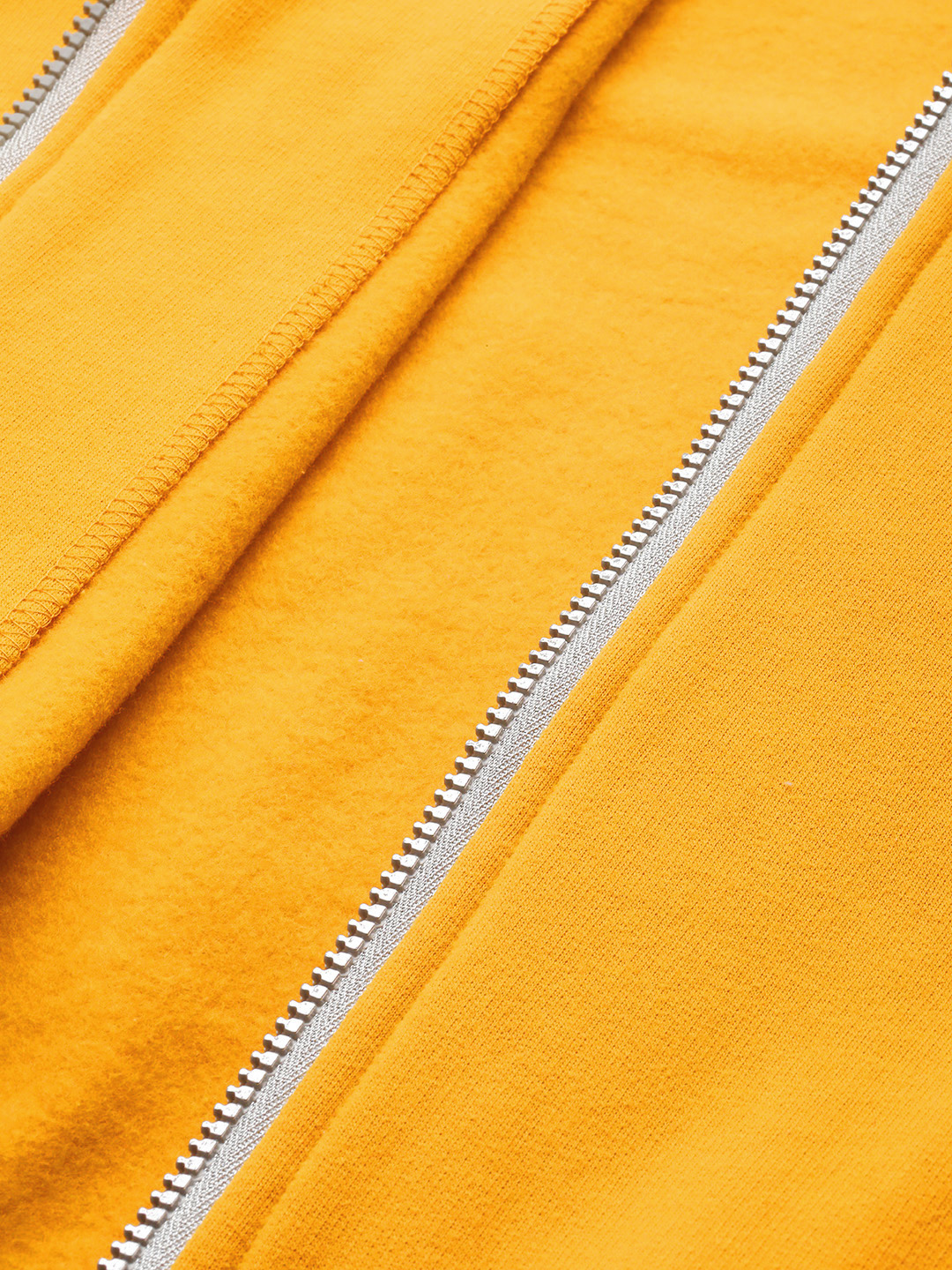 Women's Plus Size Yellow Solid Color Fleece Winter Jacket