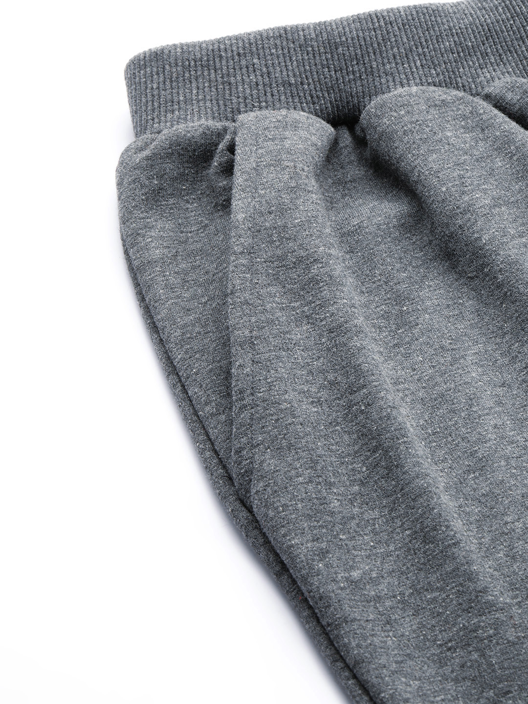 Women's Plus Size Charcoal Grey Solid Color Knitted Winter Trouser
