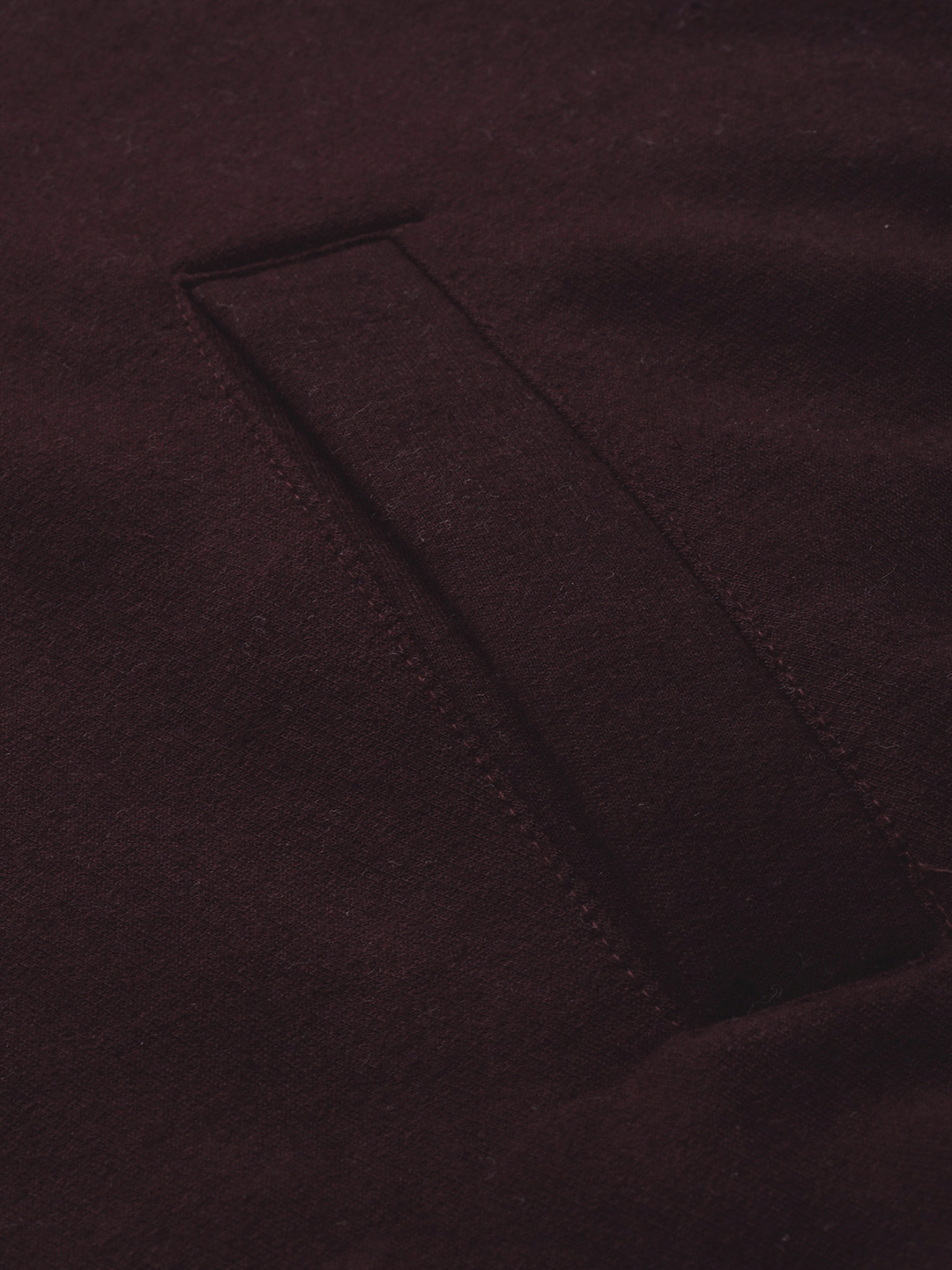 Women's Plus Size Plum Solid Color Fleece Winter Jacket