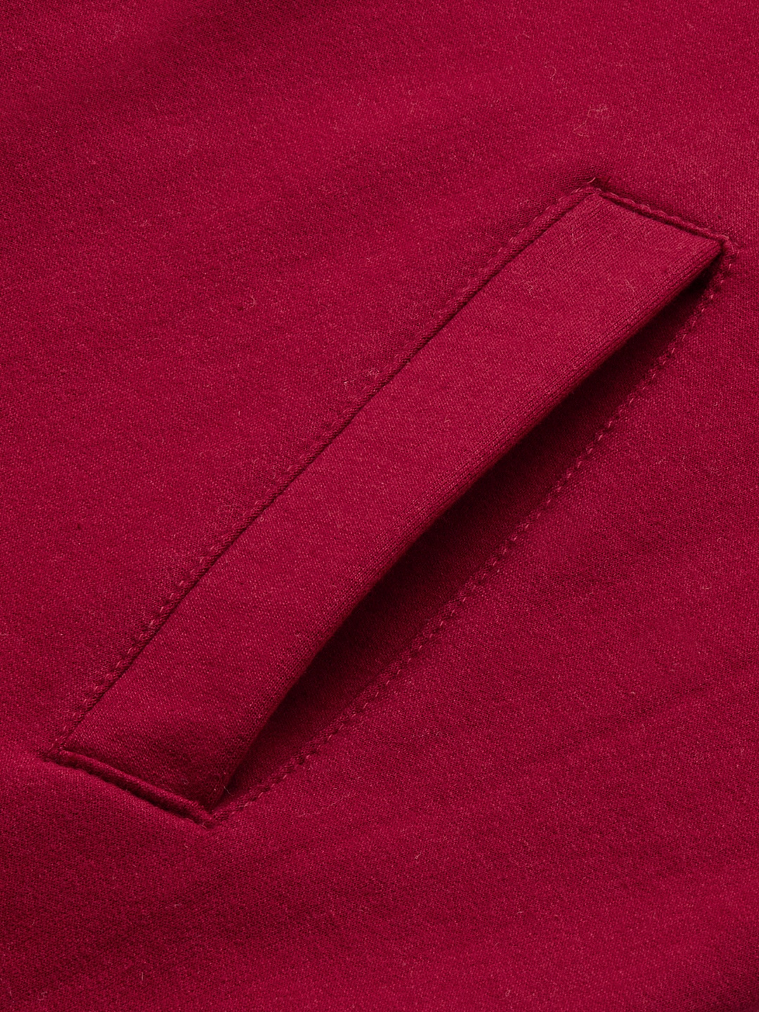 Women's Plus Size Maroon Solid Color Fleece Winter Tailored Jacket