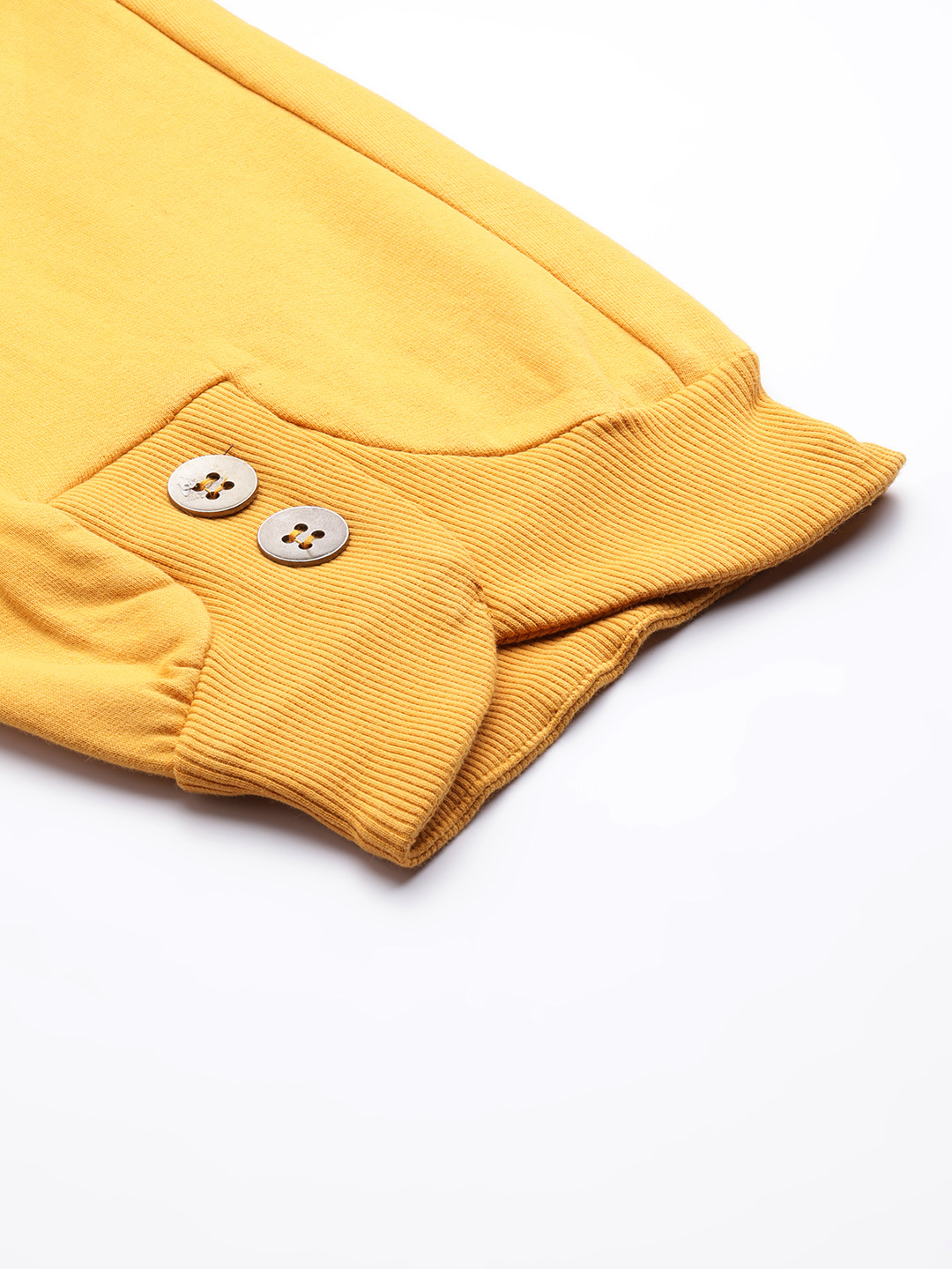 Women's Plus Size Mustard Solid Color Knitted Winter Trouser