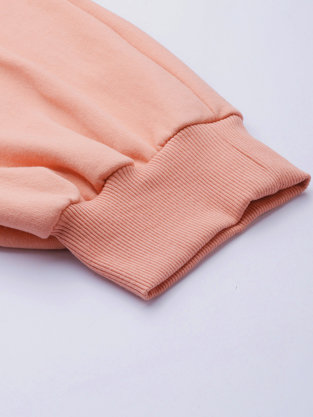 Women's Plus Size Pink Solid Color Fleece Winter Tapered Trouser