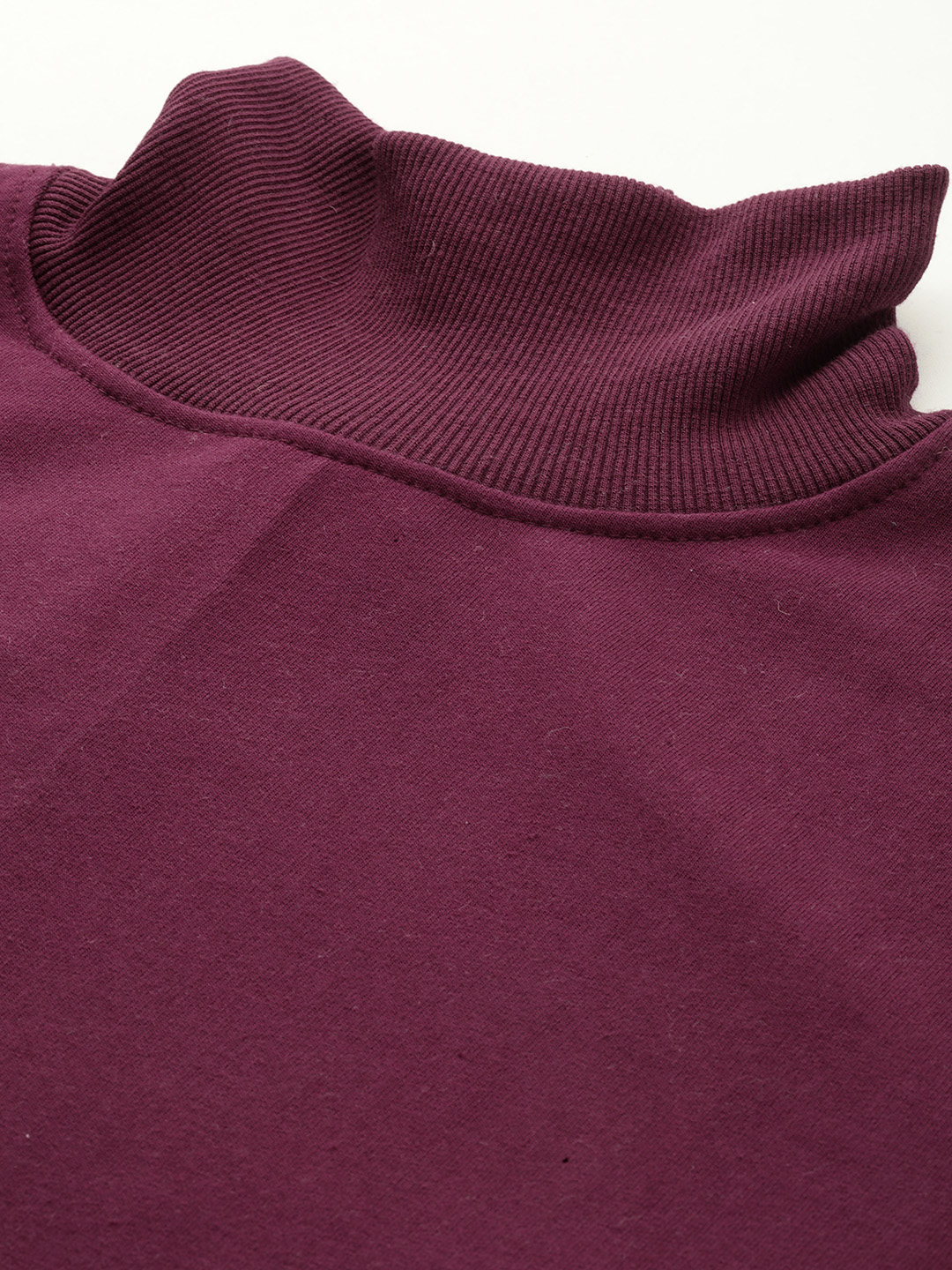 Women's Plus Size Plum solid color knitted Fleece Maxi Dress