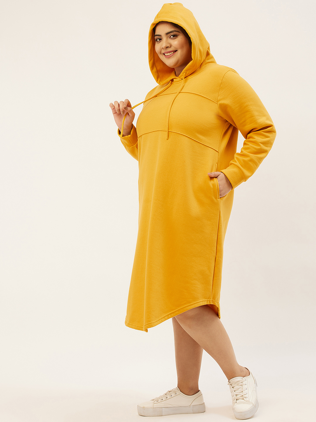 Plus size mustard jumper best sale