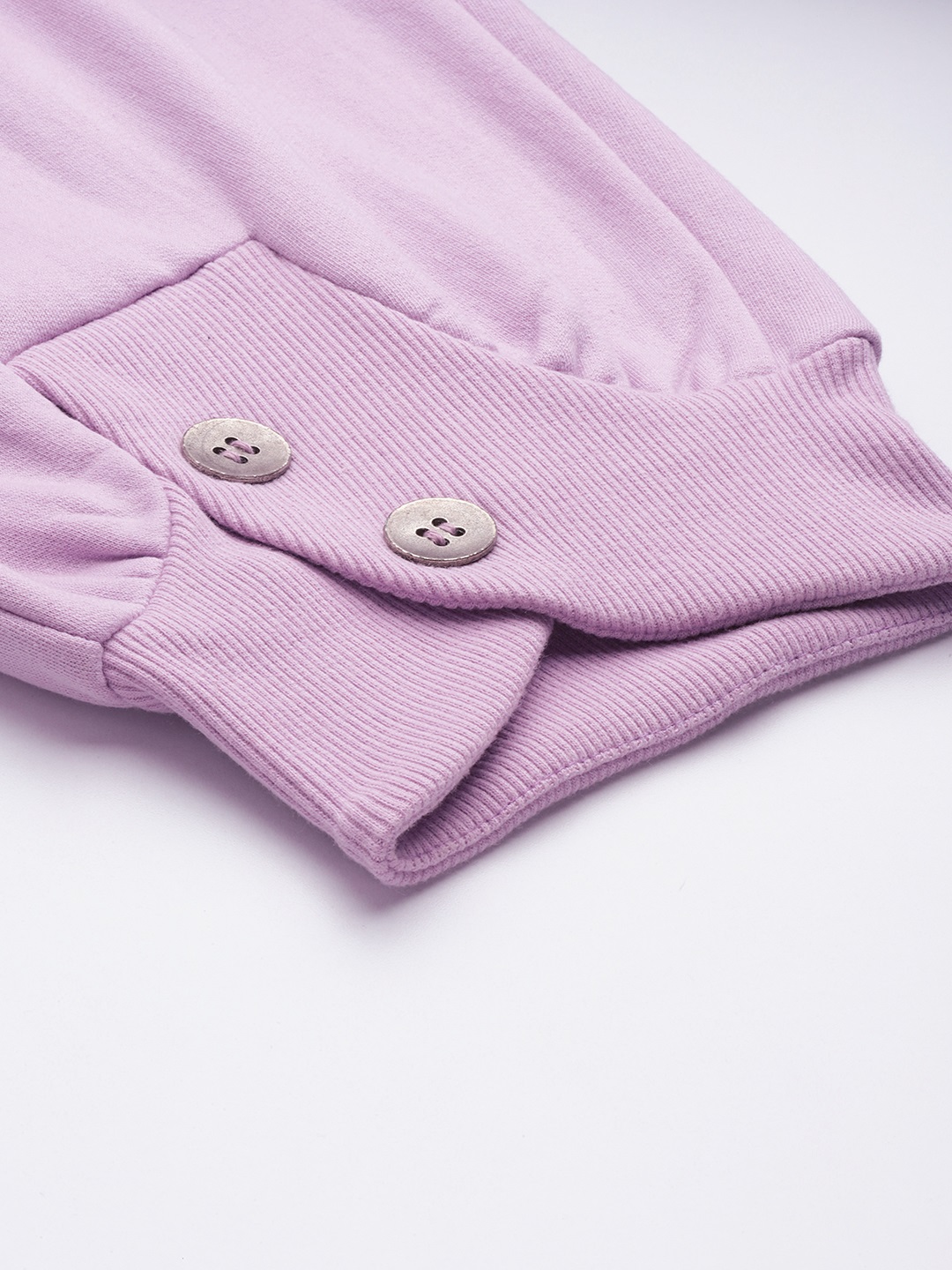 Women's Plus Size Lilac Solid Color Knitted Winter Trouser