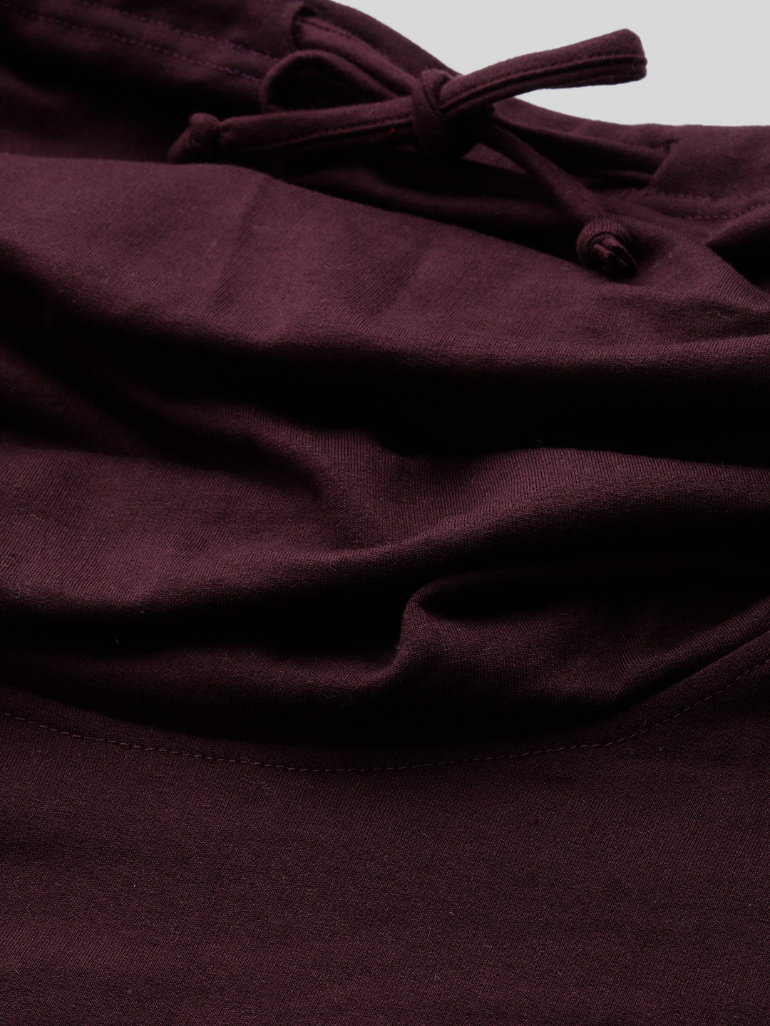 Women's Plus Size Plum Solid Color Fleece dress