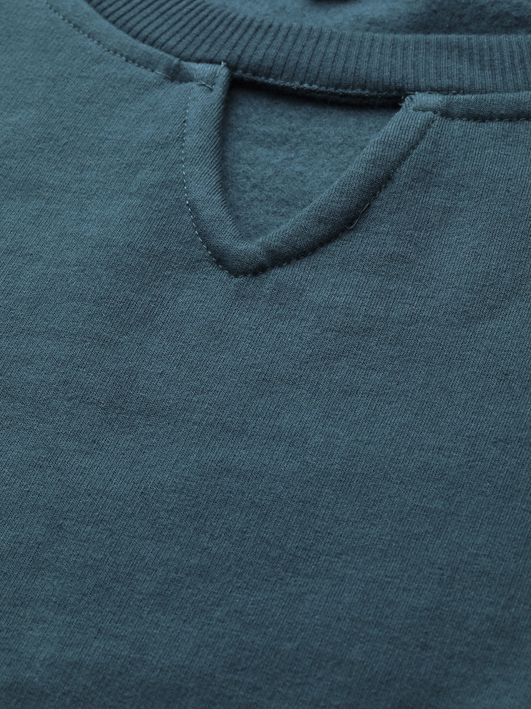 Women's Plus Size Teal solid color sweatshirt
