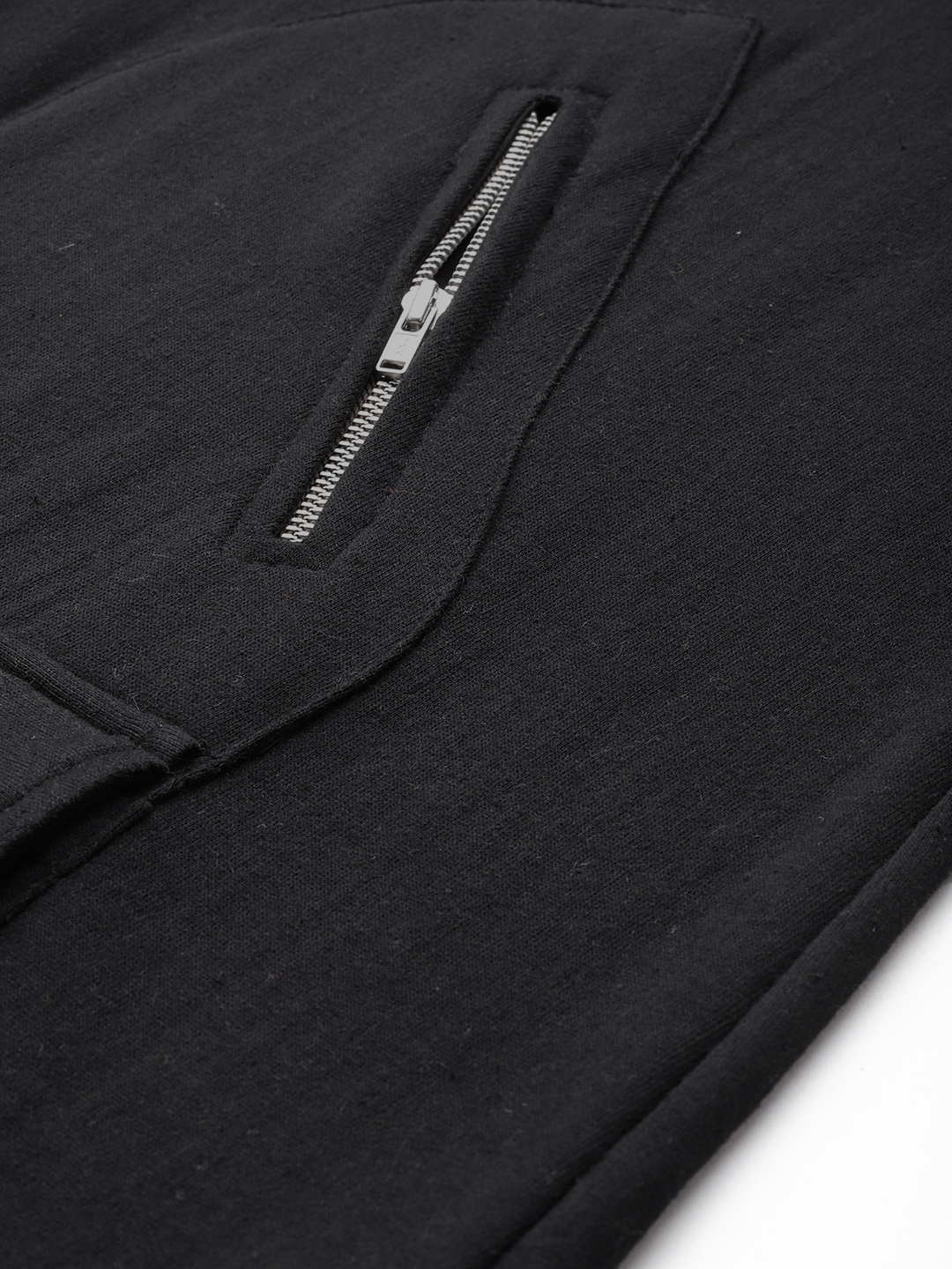 Women's Plus Size Black Solid Color Fleece Winter Longline Jacket