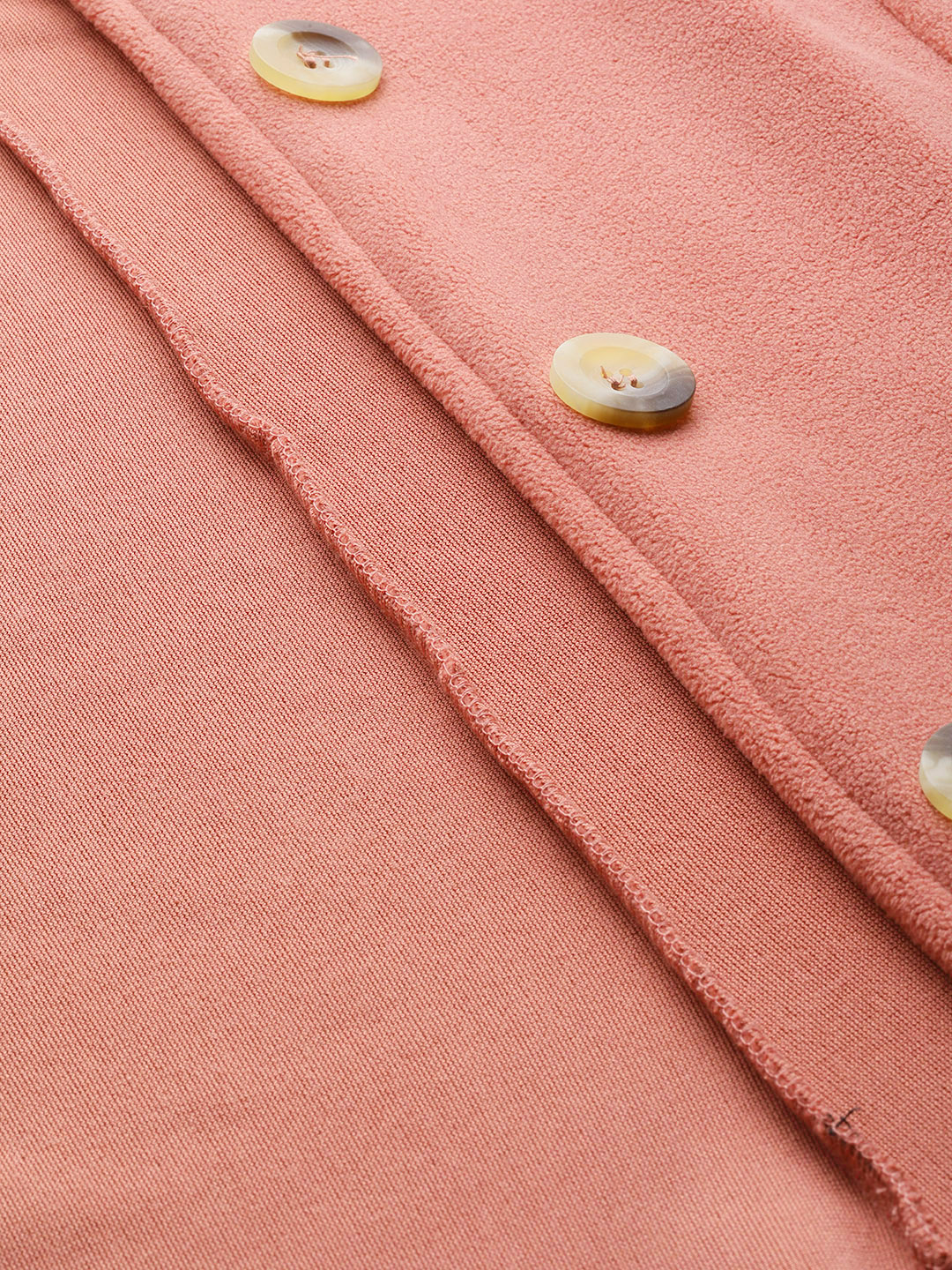 Women's Plus Size Rose Solid Color knitted winter Jacket