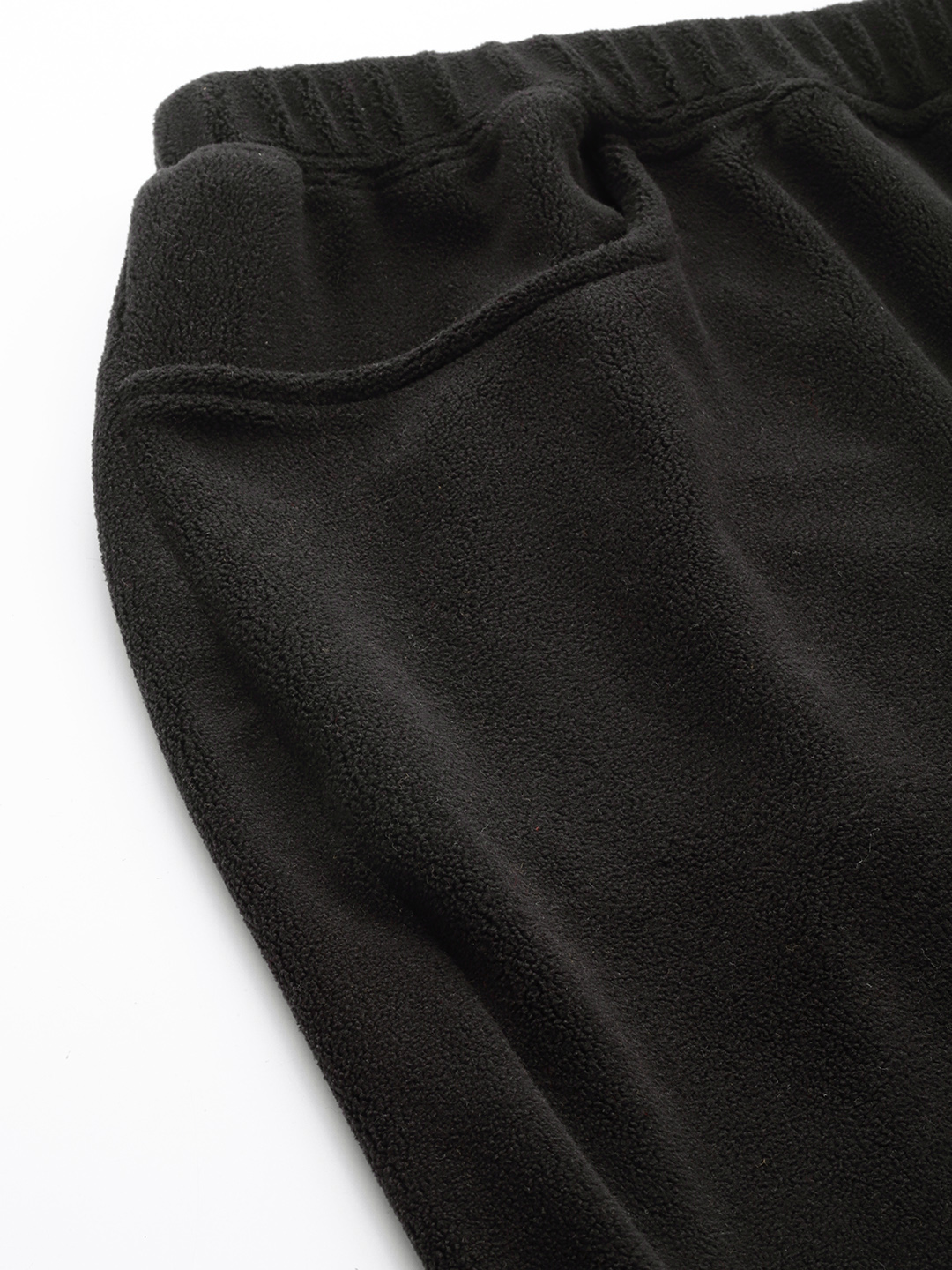 Women's Plus Size Black Solid Color winter trouser
