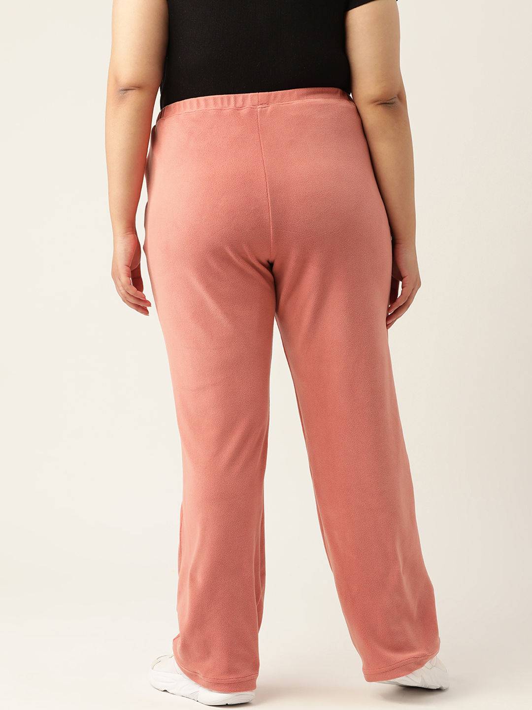 Women's Plus Size Rose Solid Color winter trouser