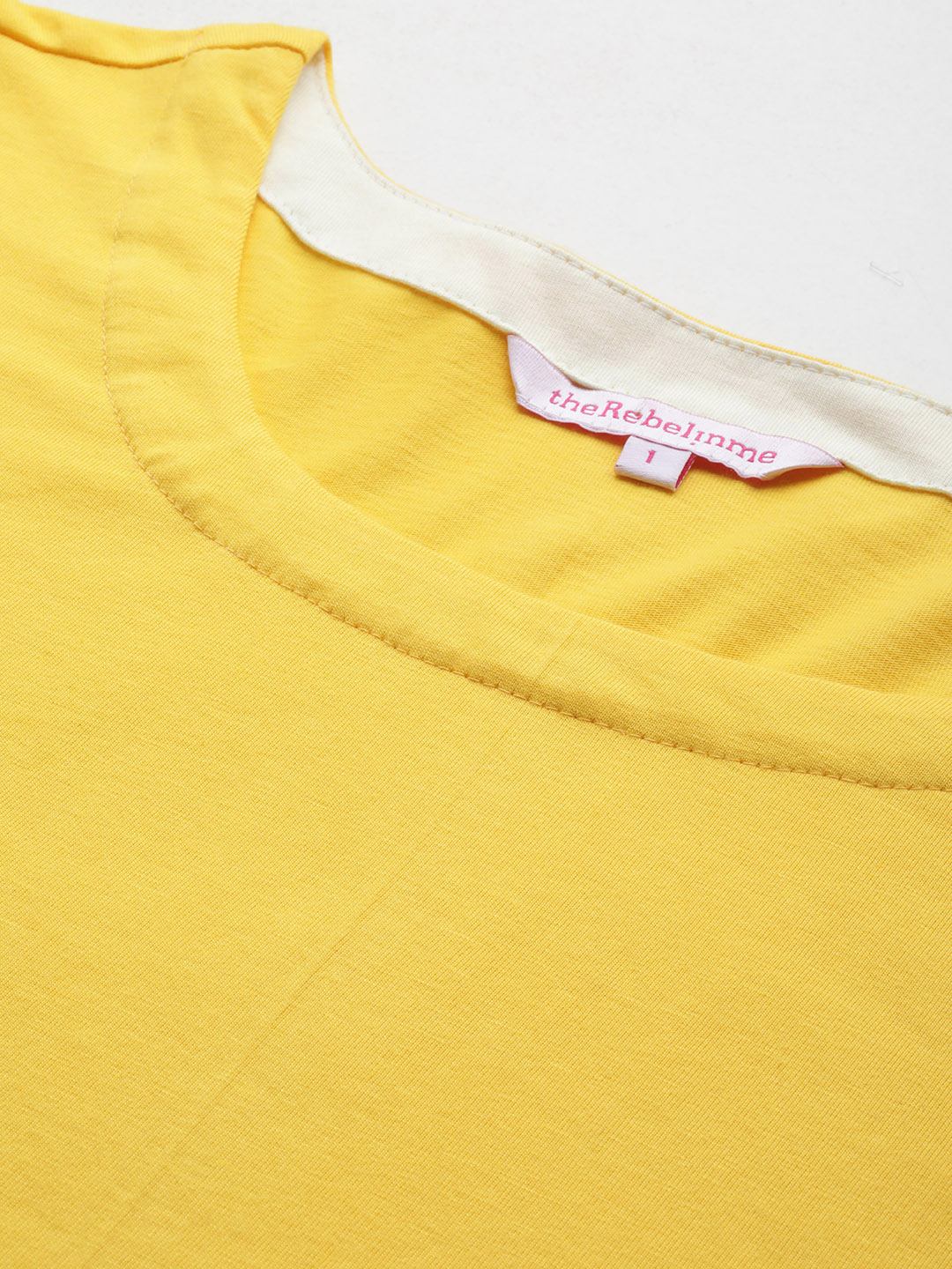 Women's Plus Size Yellow Solid Color Cotton Knitted A-Line Dress