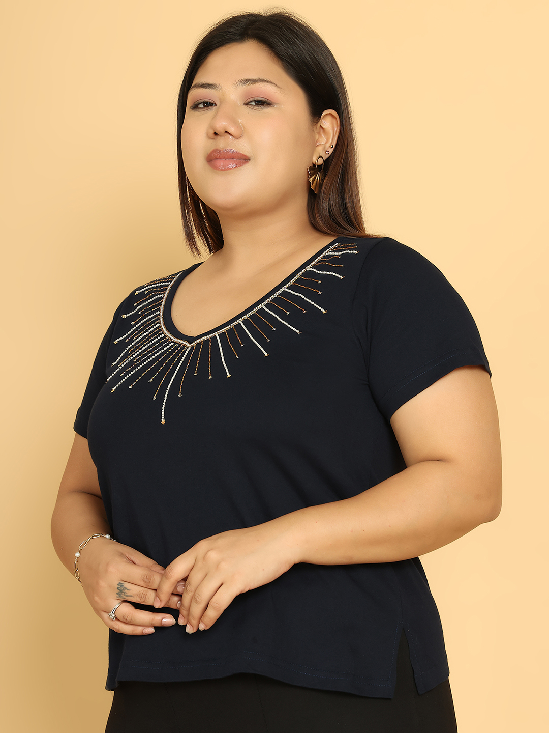 Sunbeam Soiré Navy Top