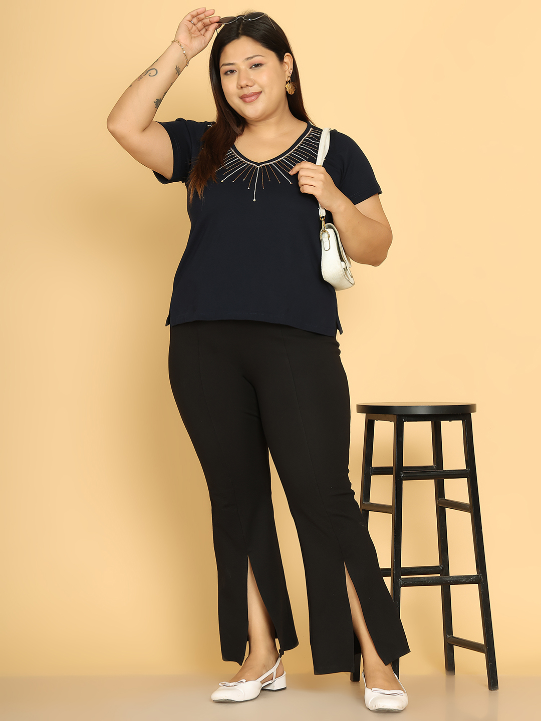 Sunbeam Soiré Navy Top