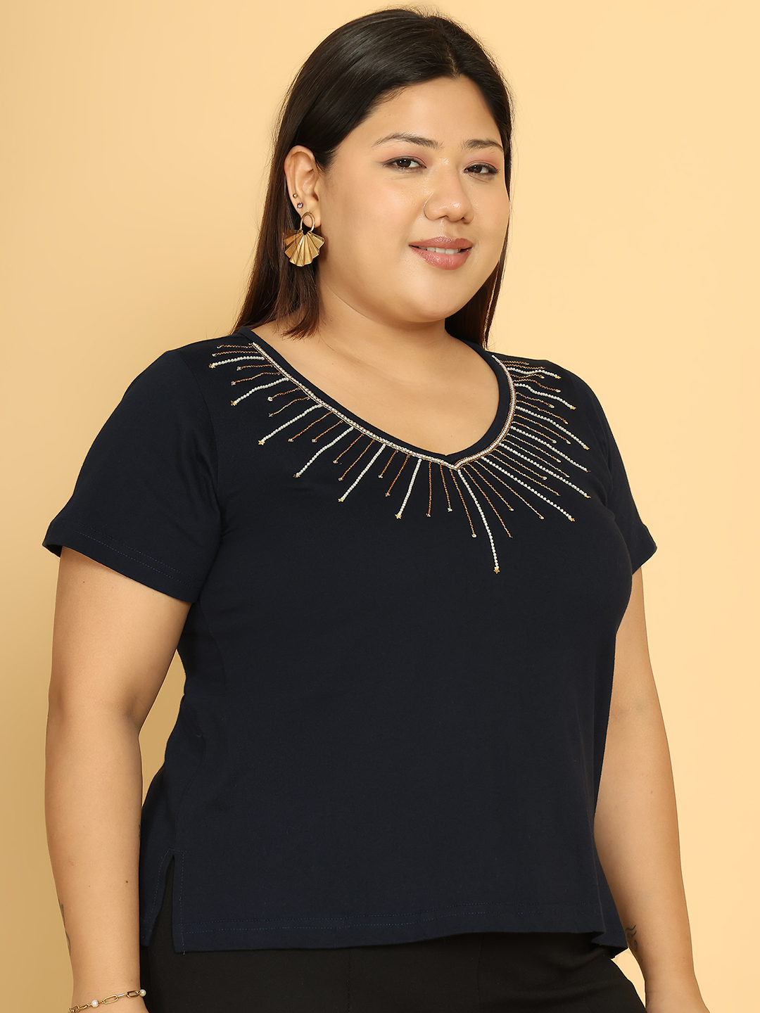 Sunbeam Soiré Navy Top