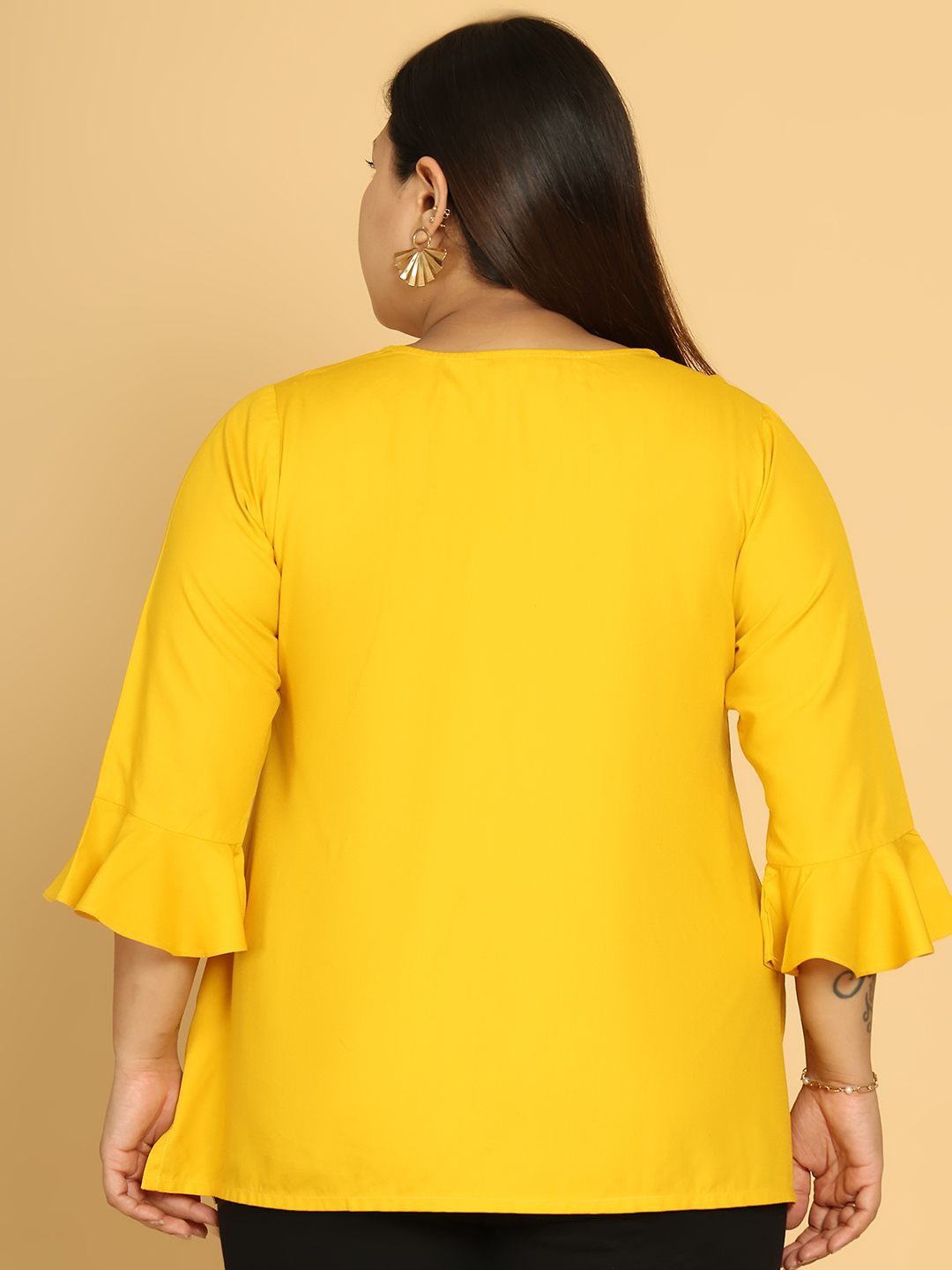 Sunny Bloom Mustard Top