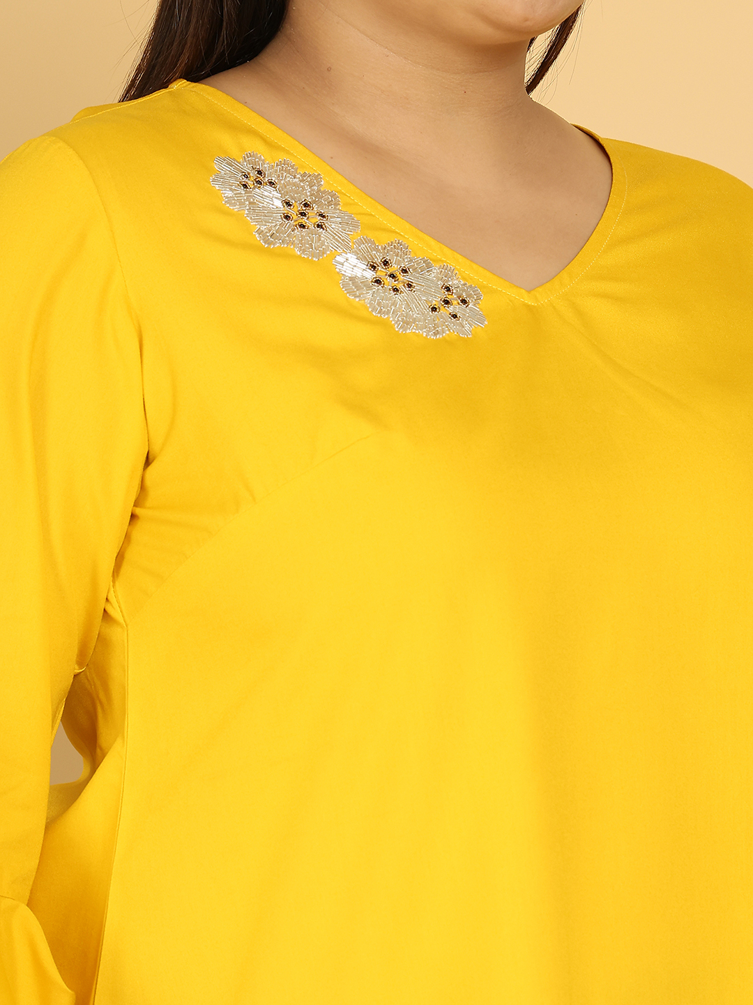 Sunny Bloom Mustard Top